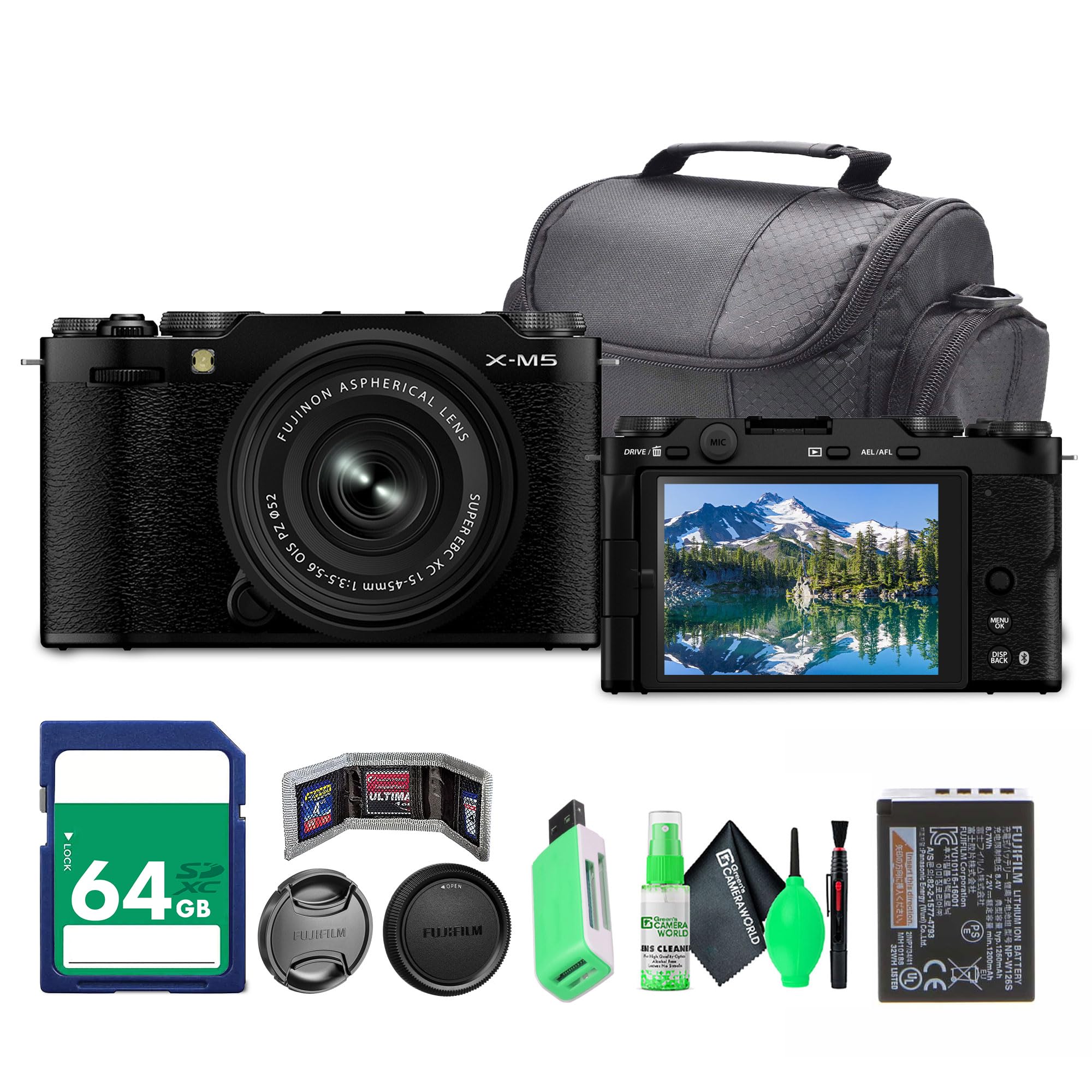 Amazon.com: FUJIFILM X-M5 Camera with 15-45mm f/3.5-5.6 Lens