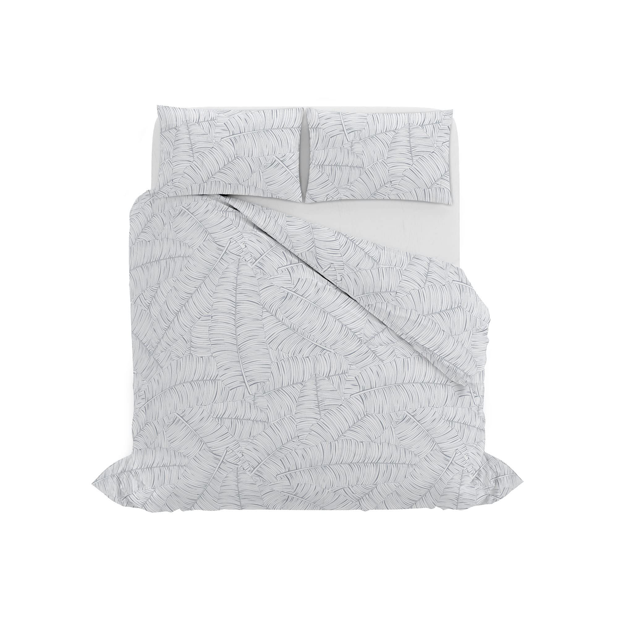 Italian Bed Linen PRINTED COLORS Duvet Cover Set, Made in Italy, Monkeys Grey, Double, Gray Monkeys, Queen-size bed - Image 3