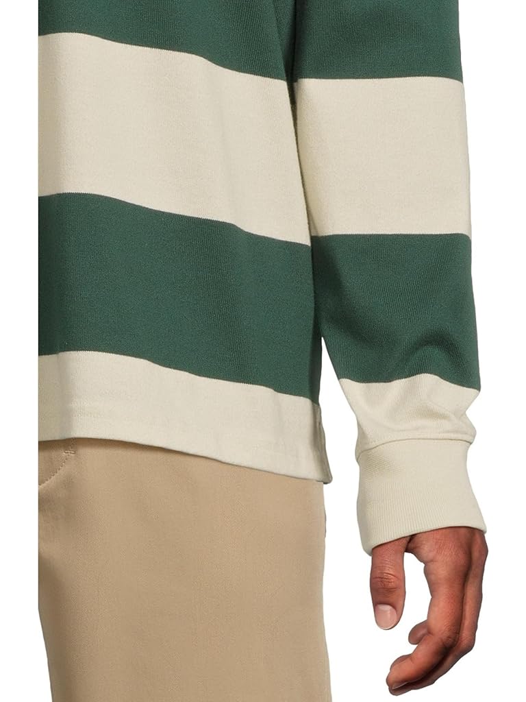 White L.L.Bean Bean's Vintage Soft Rugby Stripe