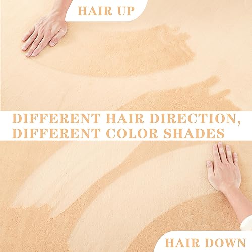 Vista 152 de JUNOVO - Alfombras de área ultra suaves de 4 x 5.3 pies, alfombras esponjosas para dormitorio, niños, niñas, bebés, sala de estar, suelo, cuarto