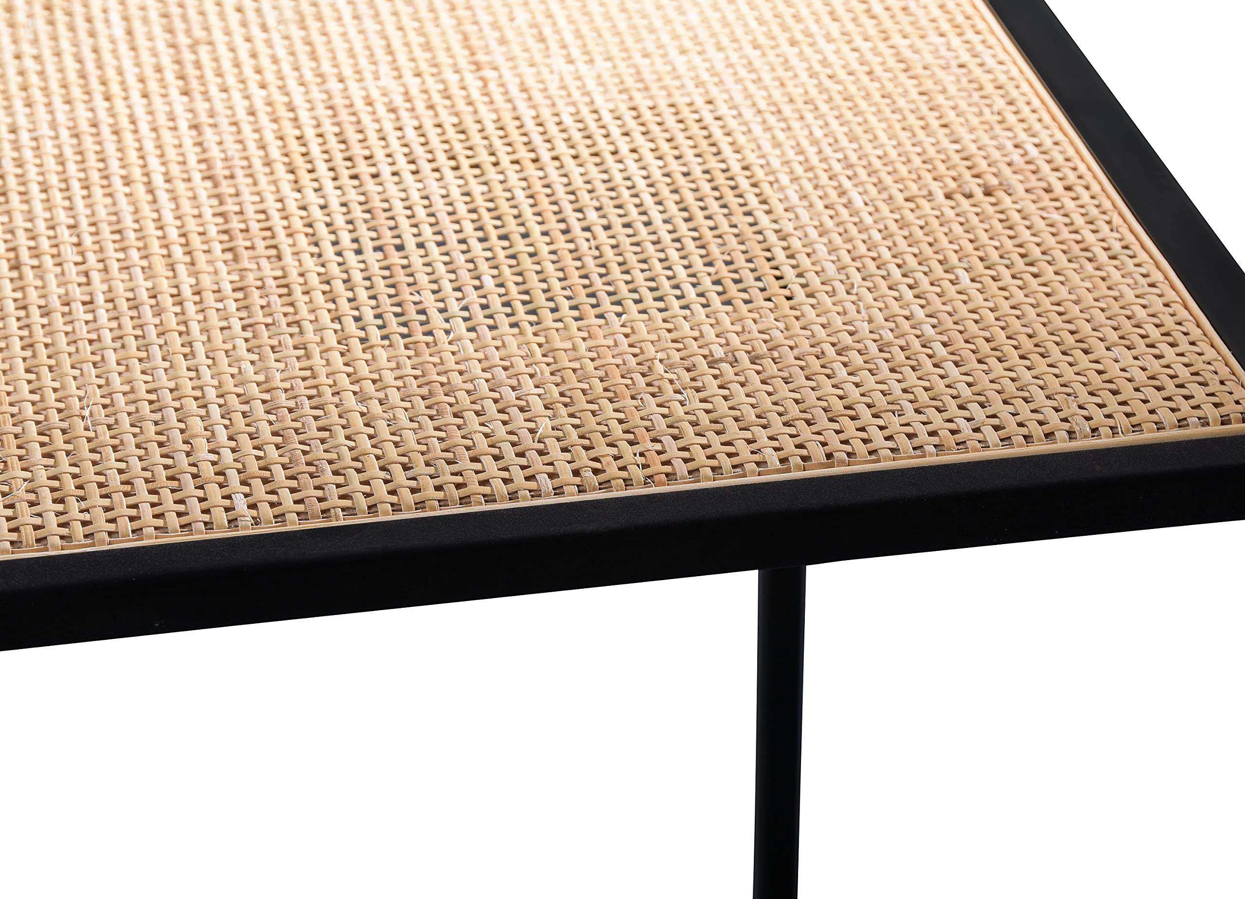 M2 Kollektion Luke - Tavolo a 2 posti, in metallo, marrone, nero, 44 x 44 x 44 cm, 38 x 38 x 38 cm