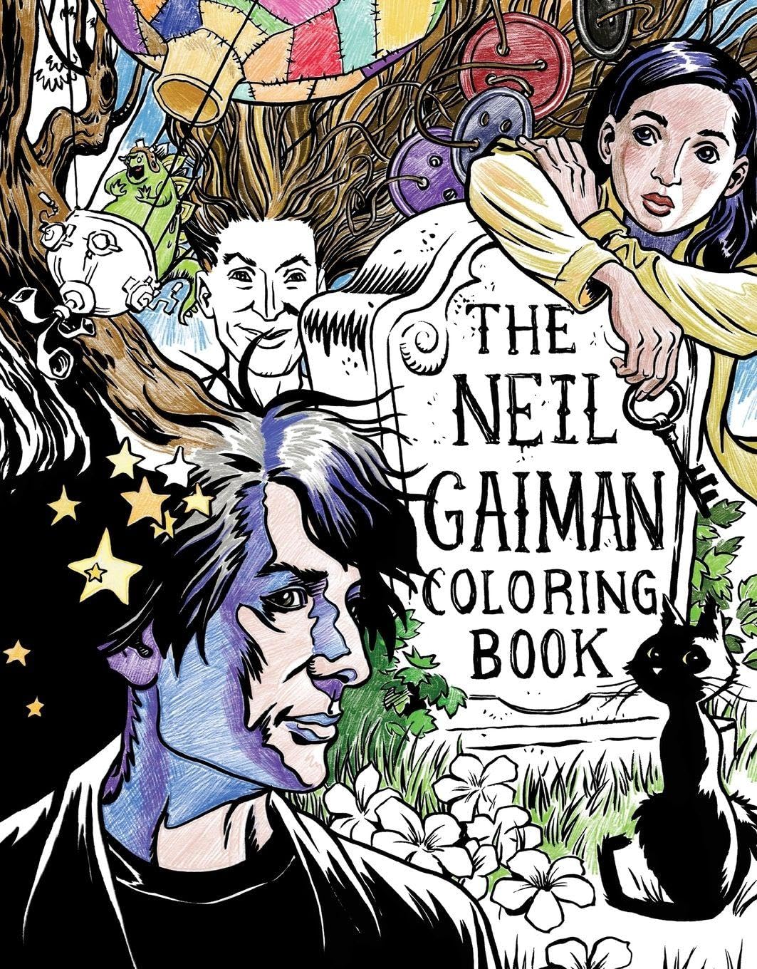 HarperCollins The Neil Gaiman Coloring Book: Coloring Book for Adults and Kids to Share Paperback – Coloring Book, 2 May 2017