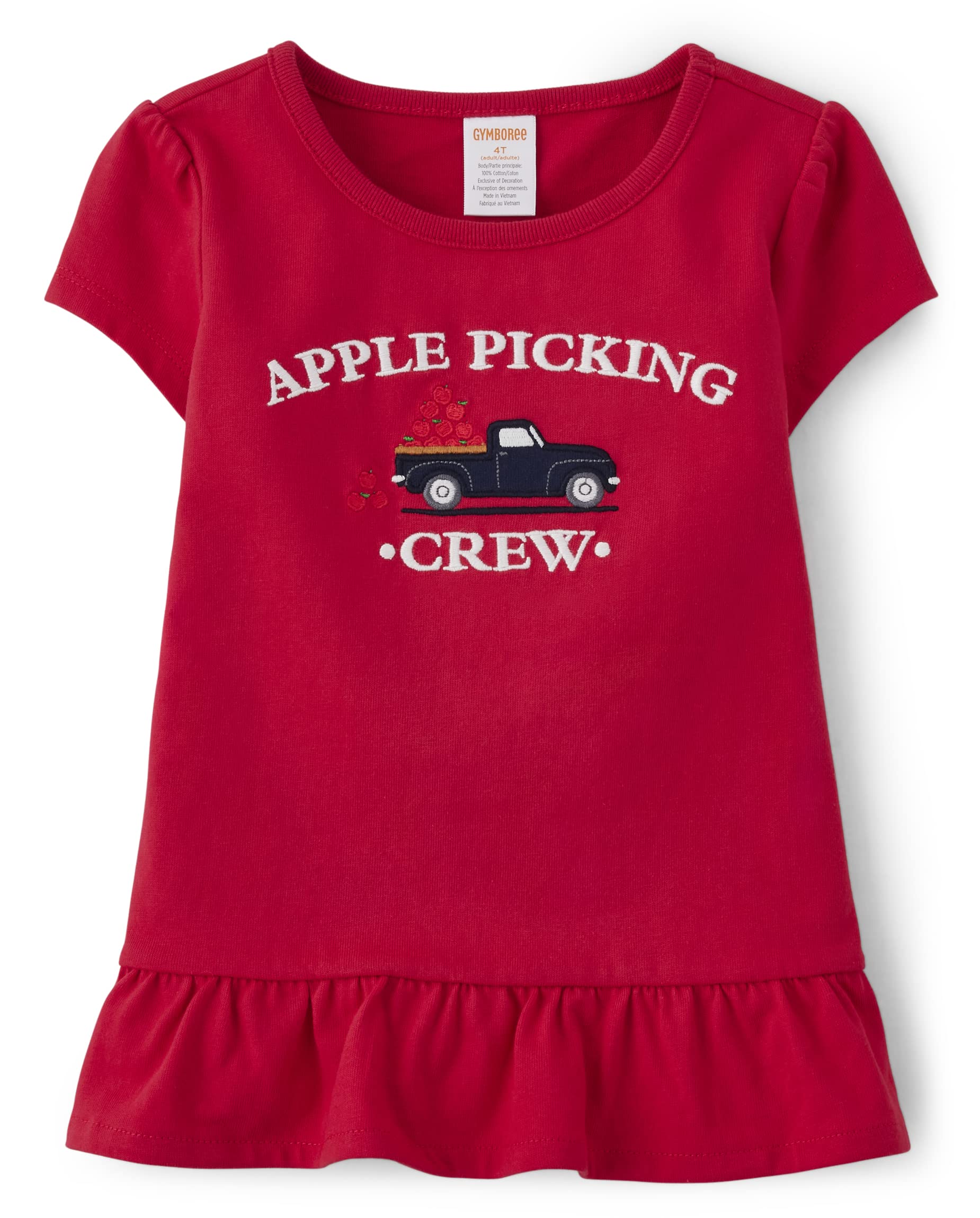 GymboreeGirls' and Toddler Short Sleeve Peplum T-Shirt