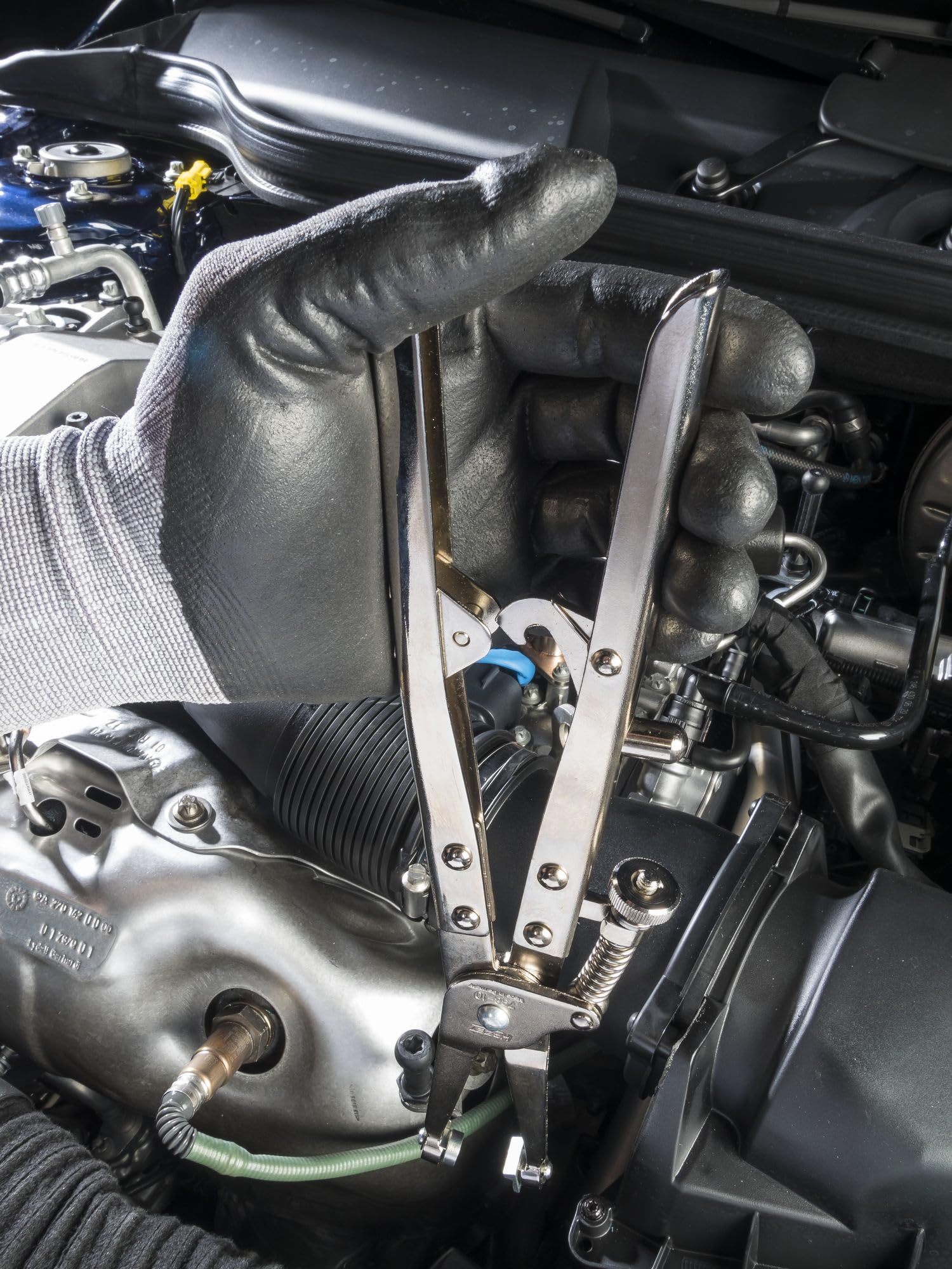 HAZET 4968-2 Spazzola Per Pinze Freni - Lunghezza 225 Mm, Impugnatura In Resina | Spazzola Professionale Per Meccanici - Foto 4