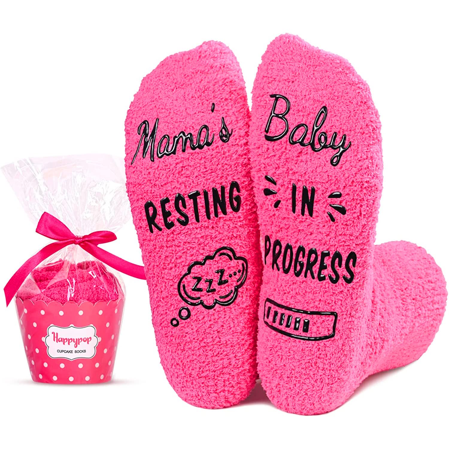HAPPYPOPPregnant Mom Gifts - Maternity Labor Socks for Hospital, IVF Gift for Pregnant Women