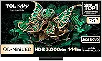 Smart TV TCL 75 Polegadas QLED Mini LED 4K C7K WiFi Bluetooth Google TV 4 HDMI 144Hz HDR10+ 75C7K