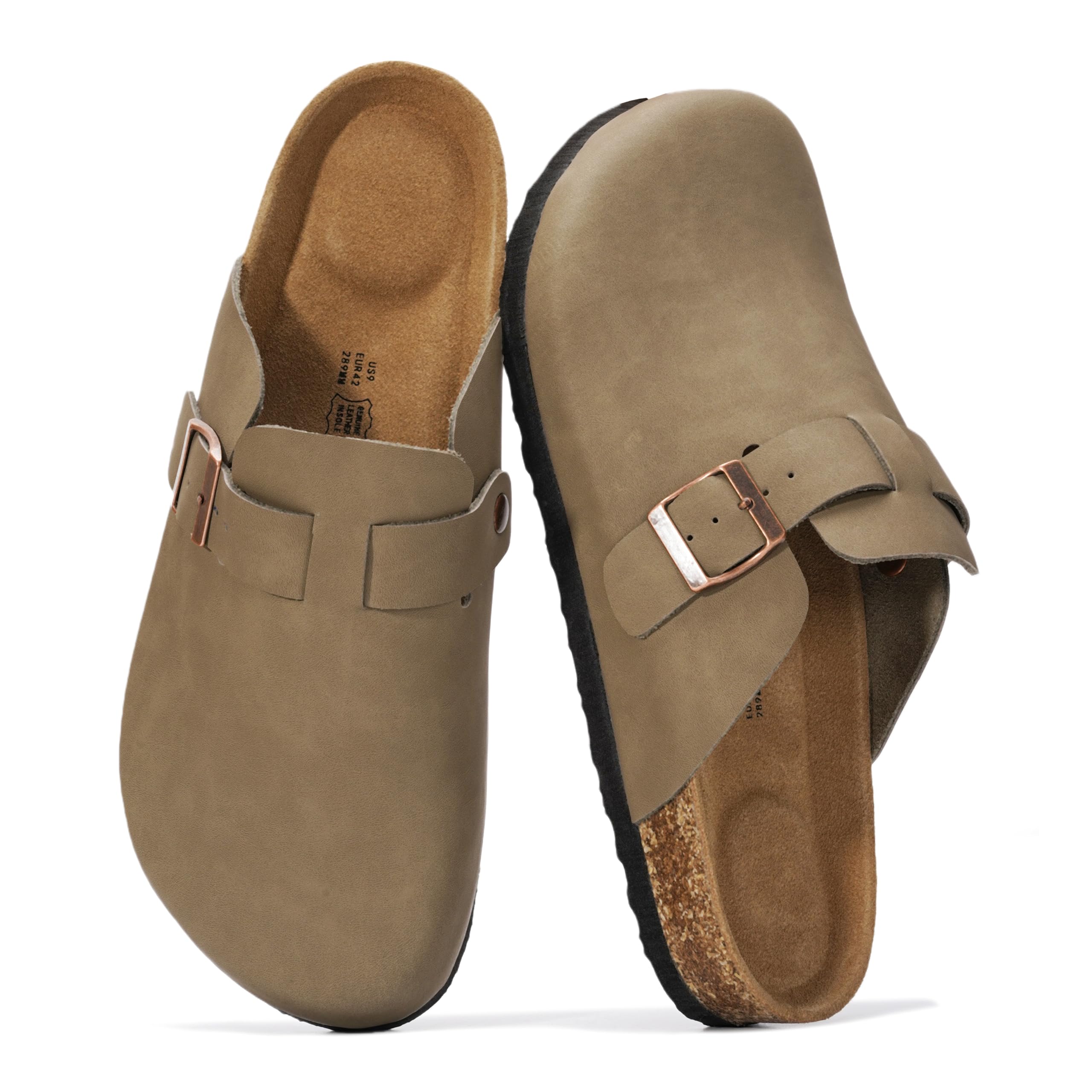 Photo 1 of PROJECT CLOUD 100% Full Grain Genuine Leather Clogs for Men Mules for Men 8.5