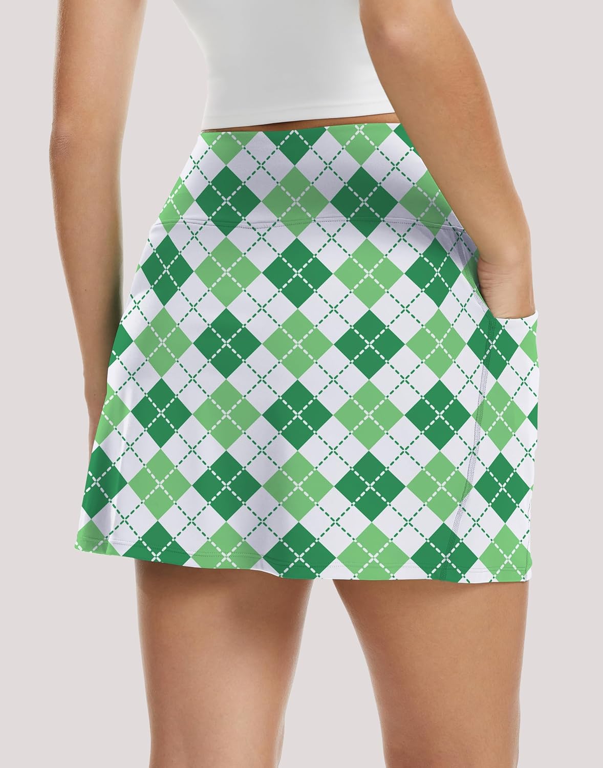 M MOTEEPI Womens 16" Golf Skort with 4 Pockets – Quick Dry Golf Skirt with Shorts Tennis Skirts