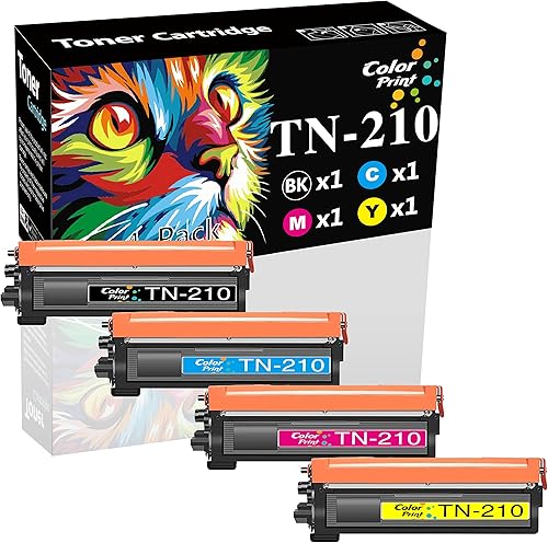 Cartucho de tóner de repuesto compatible para Brother TN210 TN-210 TN210BK para impresora MFC-9325CW MFC 9320CW 9120CN 9125CN MFC-9010CN HL-3075CW