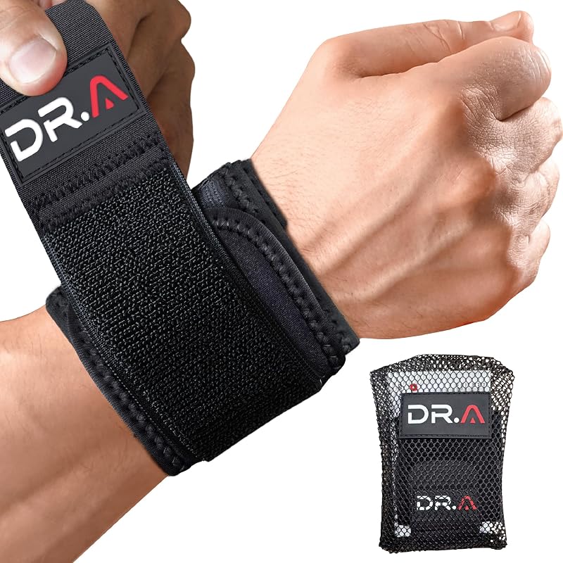 Dr. Arthritis Doctor Developed Wrist Brace, Wrist Wraps for Tendonitis, Hand Support, Ideal for Fitness, Weightlifting