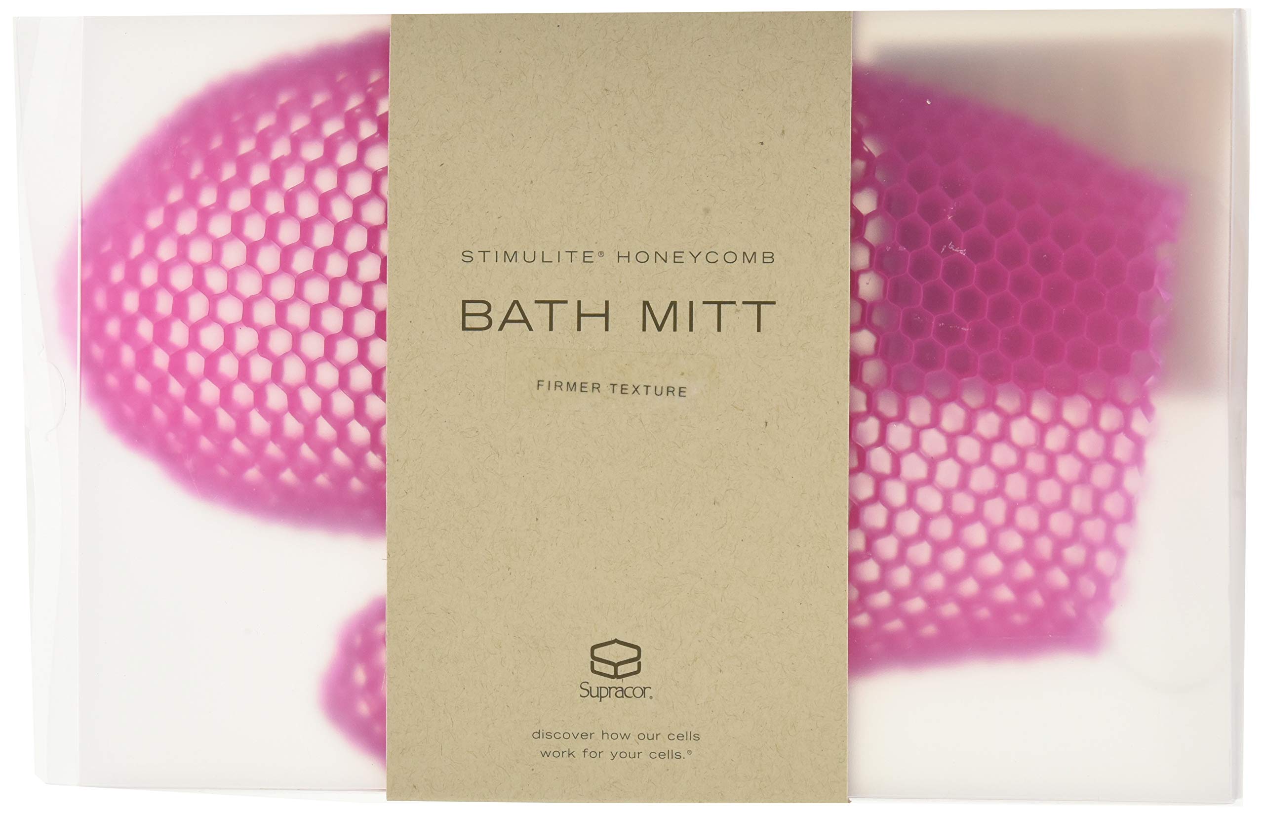 Amazon.com: Unisex SUPRACOR Stimulite Bath Mitt (Magenta) : Beauty