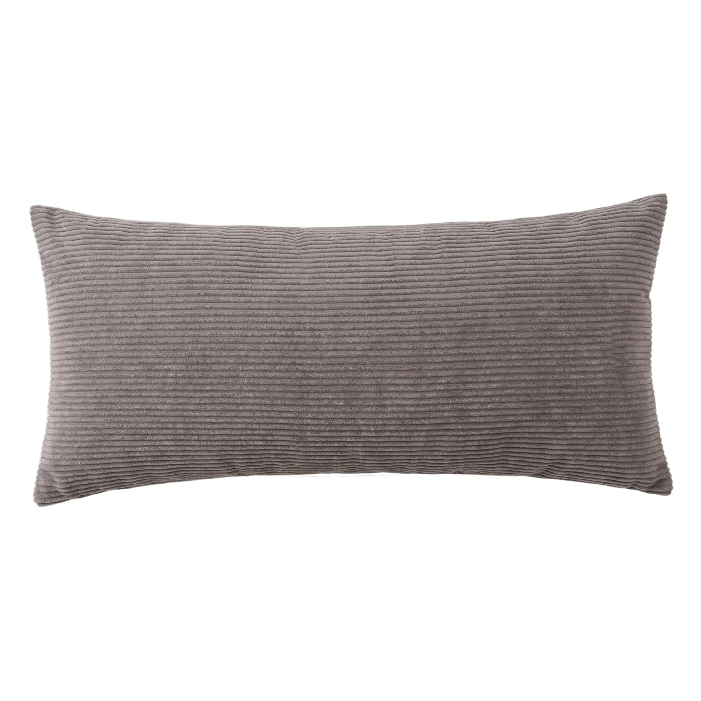 Rectangular Pillow Covers 12x24 Pillow Cover, Zipperd Corduroy Lumbar Covers Rectangular Cover for Couch Sofa Bed, Grey