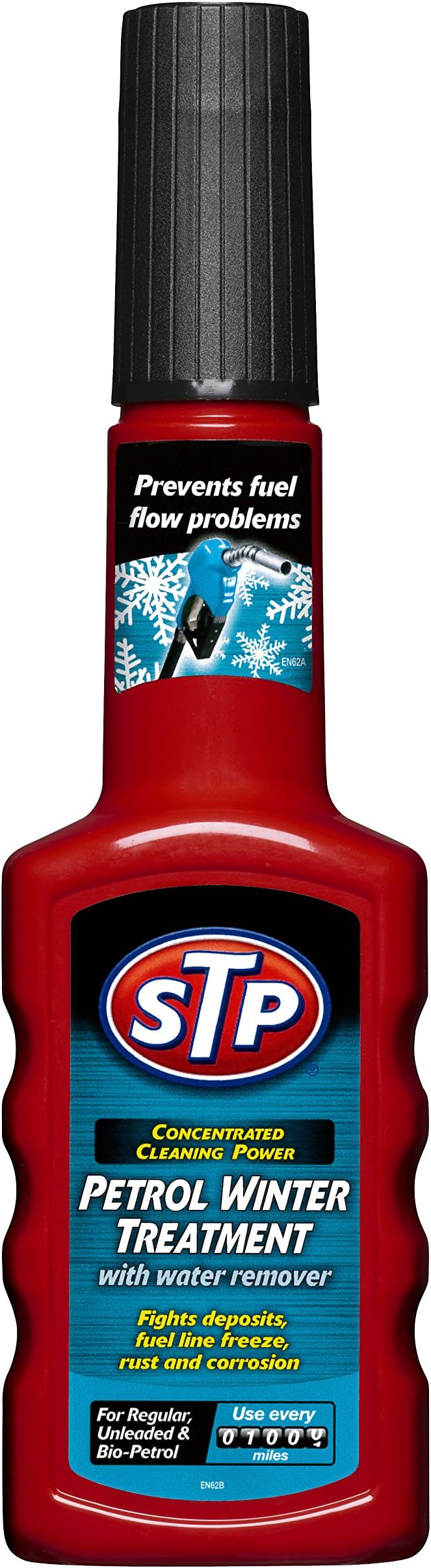 STP Petrol Winter Treatment with Water Remover 200 ml, Helps Cold Weather Starting and Protects against Fuel Line Freezing, Prevents Corrosion and Rust, Mechanical Car Cleaning Products