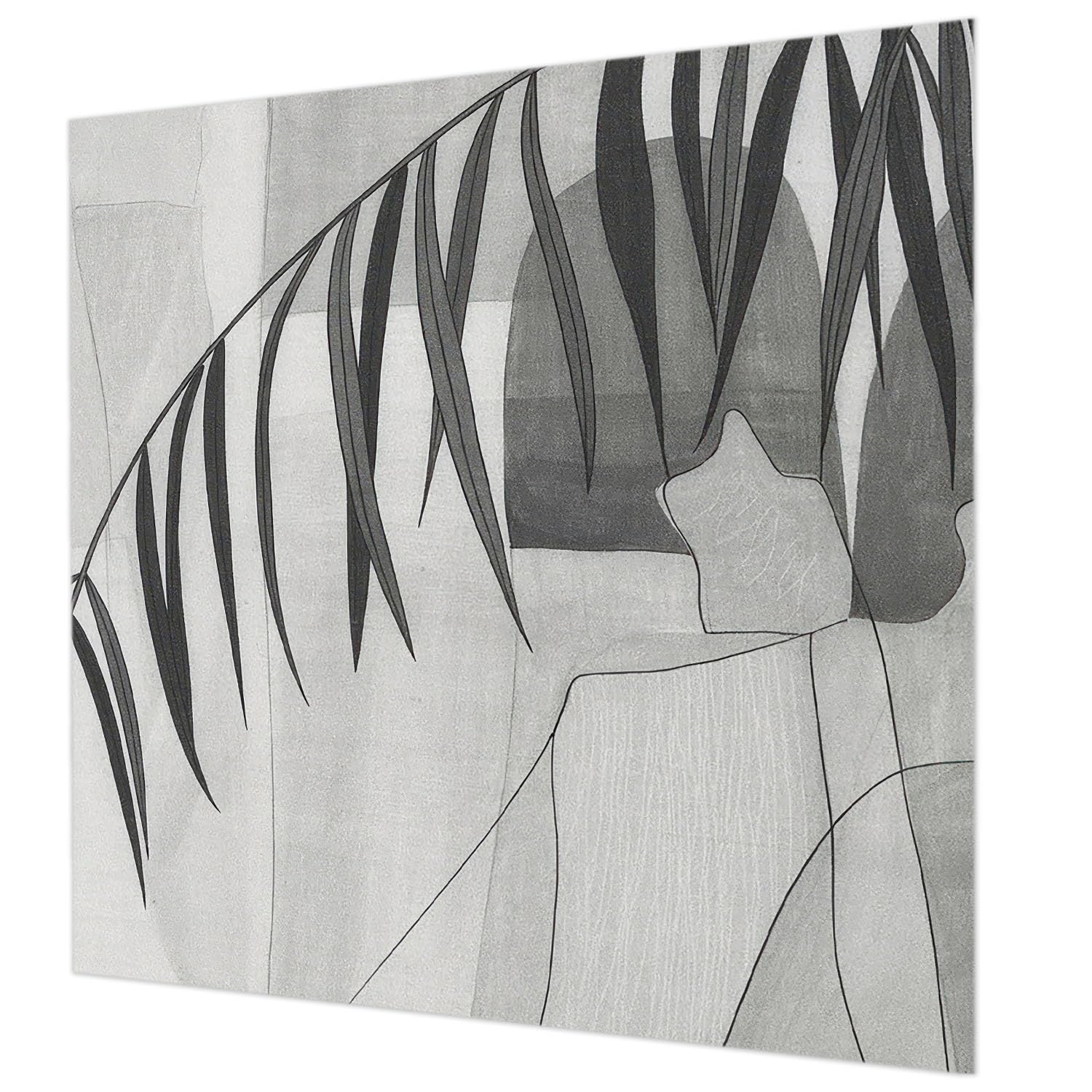 Papier peint intissé palmier abstrait impression de haute qualité