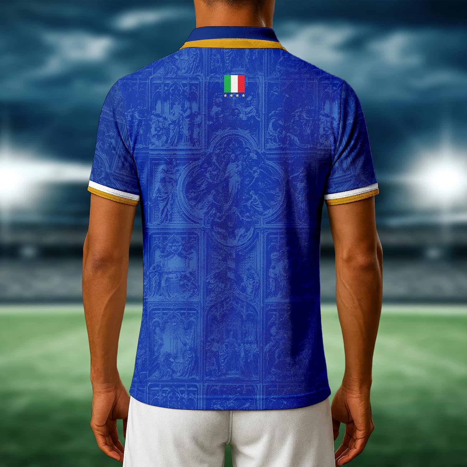 Italy Soccer Jersey, Italian Jersey for Men, Italy Soccer Mens Shirt Vintage Azzurri Jersey, Italy Soccer Gifts - Image 3