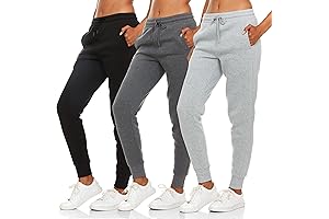 3 Pack Sweatpants Women, Comfortable Womens Sweatpants, Fleece Womens Joggers (Available in Plus)