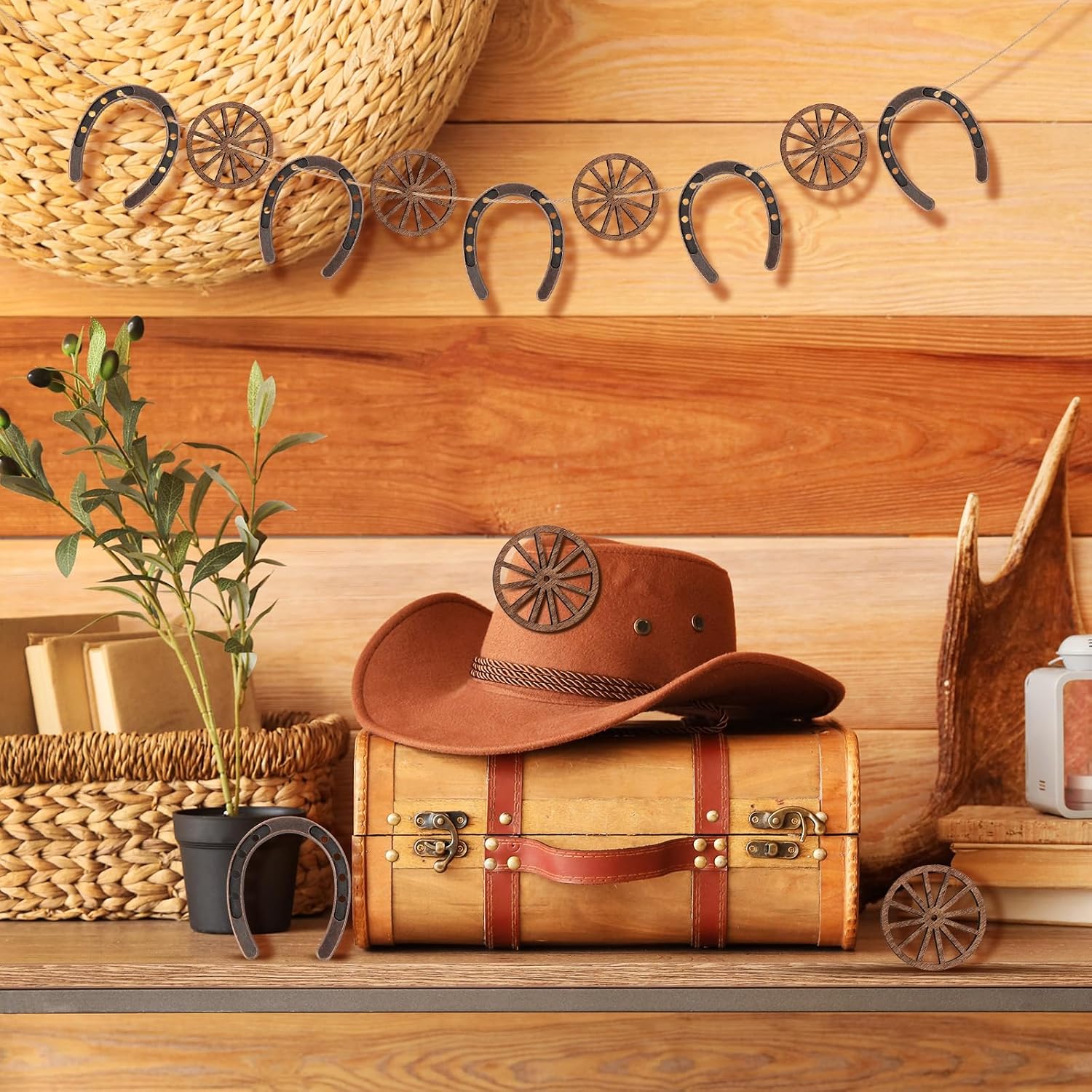 BLSUREFYX 16pcs Western Party Decorations Cowboy Themed Table Centerpieces image 2