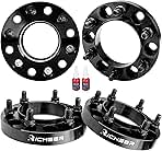Richeer 1 inch 6x5.5 Hub Centric Wheel Spacers with for Tacoma 4Runner Tundra Fortuner Ventury GX470 GX460, 4PCS Forged 6x139.7mm Wheel Spacers with 12x1.5 Studs & 106mm Center Bore