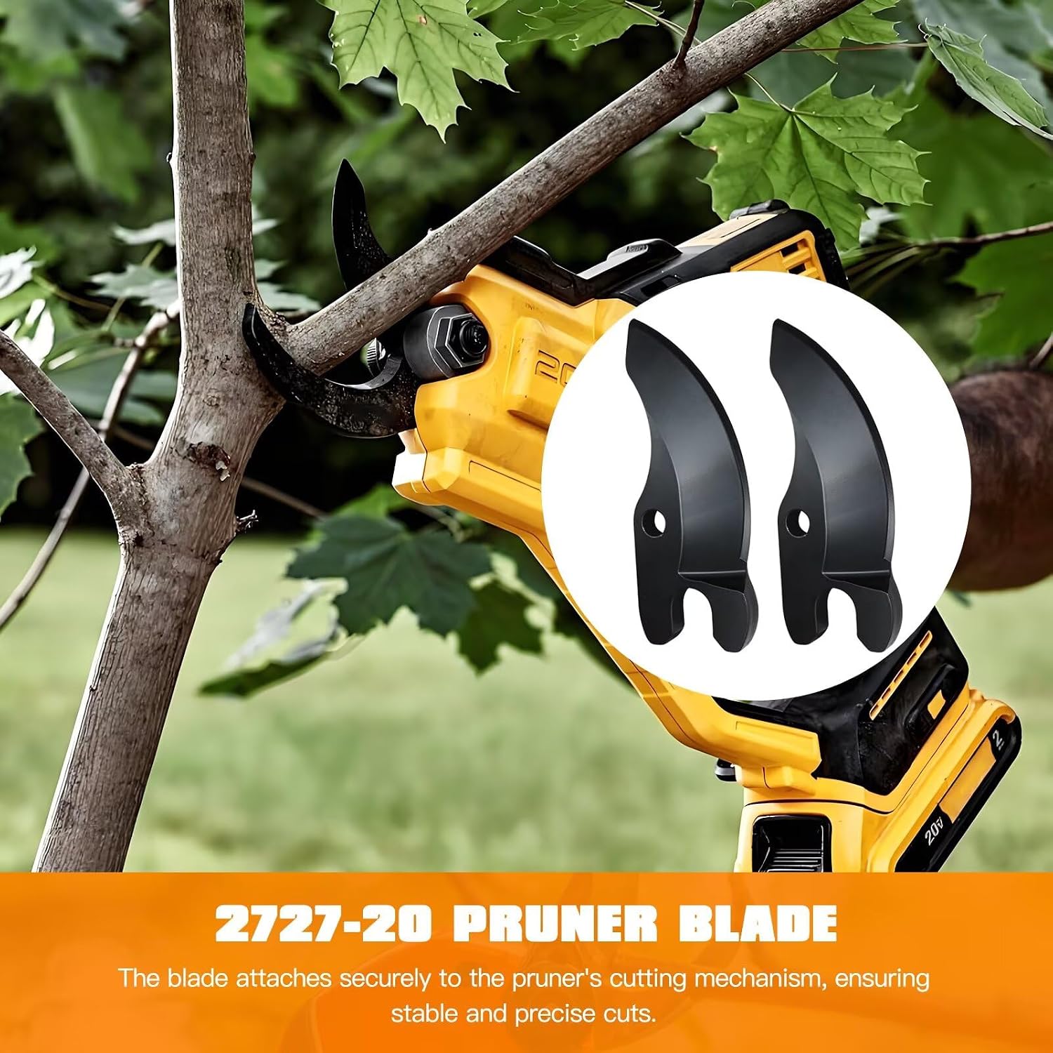 2PCS Pruner Blade Replacement for Dewalt 20V MAX Cordless Pruner – Compatible with DCPR320B, DCPR320D1, 2727-20, Replaces Part N920015
