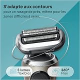 Braun Series 7, Rasoir Électrique Homme, Modes Turbo, Rasoir À Grille Étanche, Conçu En Allemagne, Avec Station SmartCare Clean & Charge, Tête Tondeuse À Barbe, Tête Pour Le Corps, Or - 3