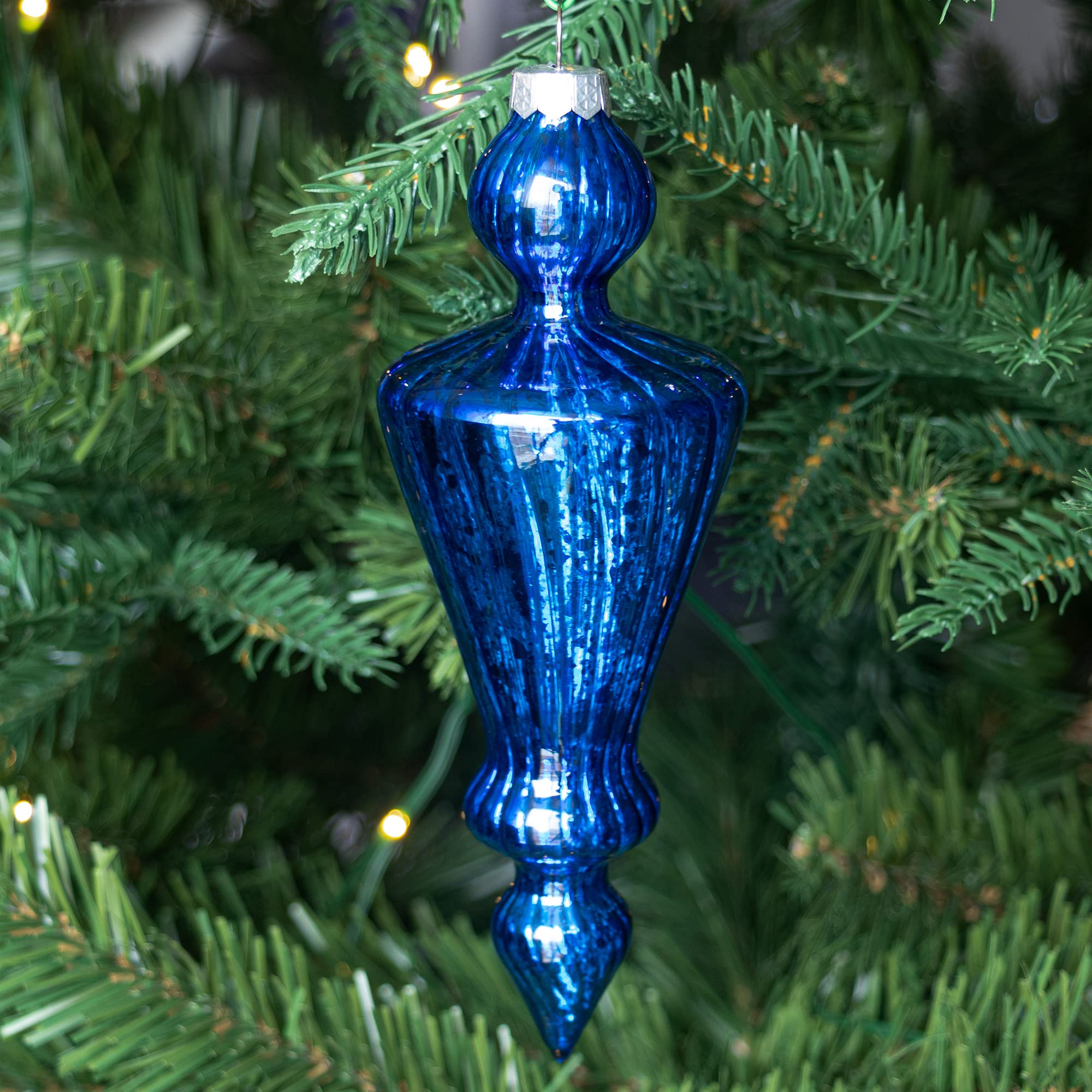 Amazon.com: KI Store Mercury Glass Christmas Ornaments Set of 4