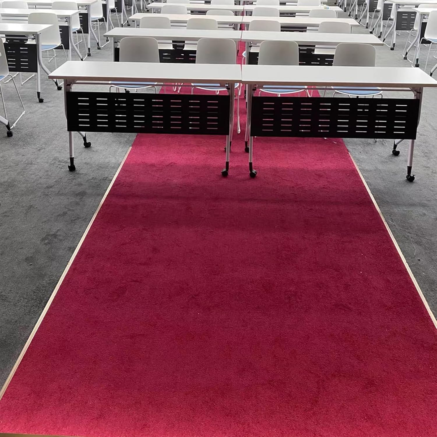 Threshold Strip Aluminum Carpet Covering Joining Transition Strip, Flooring Edge Seam Trim for Office Meeting, 35 inch Long Doorway Carpet Protector Strips (Color : Silver)