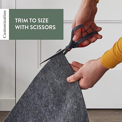 Miniatura 3 de Edenbrook Almohadilla de fieltro antideslizante, segura para todos los pisos, 14 pulgadas de grosor, respaldo de goma, reduce el ruido,