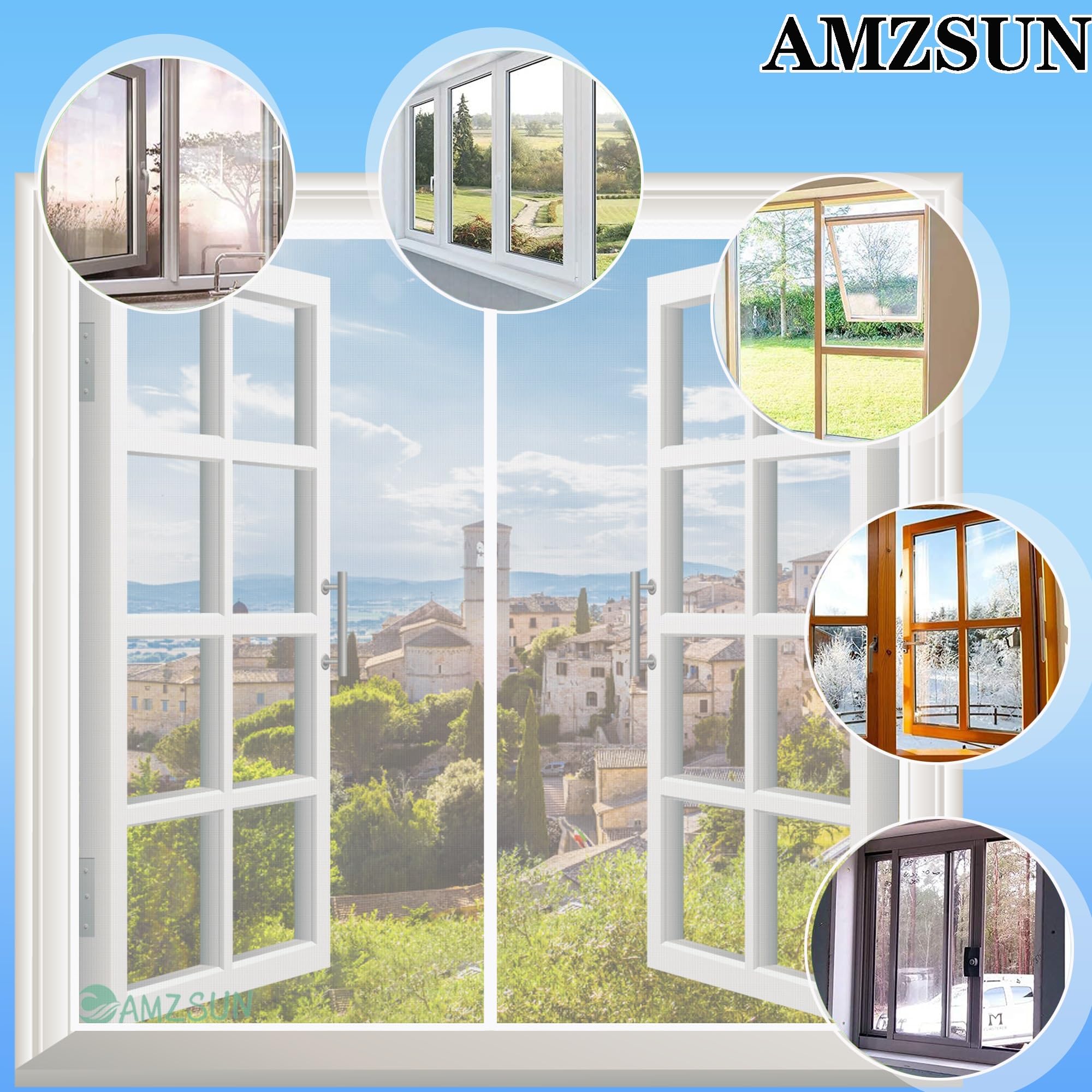 Moustiquaire Au Metre GOUER MagnéTique Moustiquaire Porte 130x250cm Anti Insectes Rideau Anti Mouche Sans Percer Pour Porte D Entrée Intérieur, Patio, Coulissante, Blanc Aimant Pour Moustiquaire