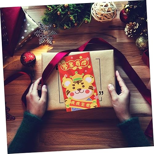 Miniatura 2 de BESTOYARD 108 Pcs Year of The Tiger Cartoon Red Envelope Lucky Money Pockets Red Pocket Folders Tuba Gifts Small Envelopes 3x5 Gift Card Envelope