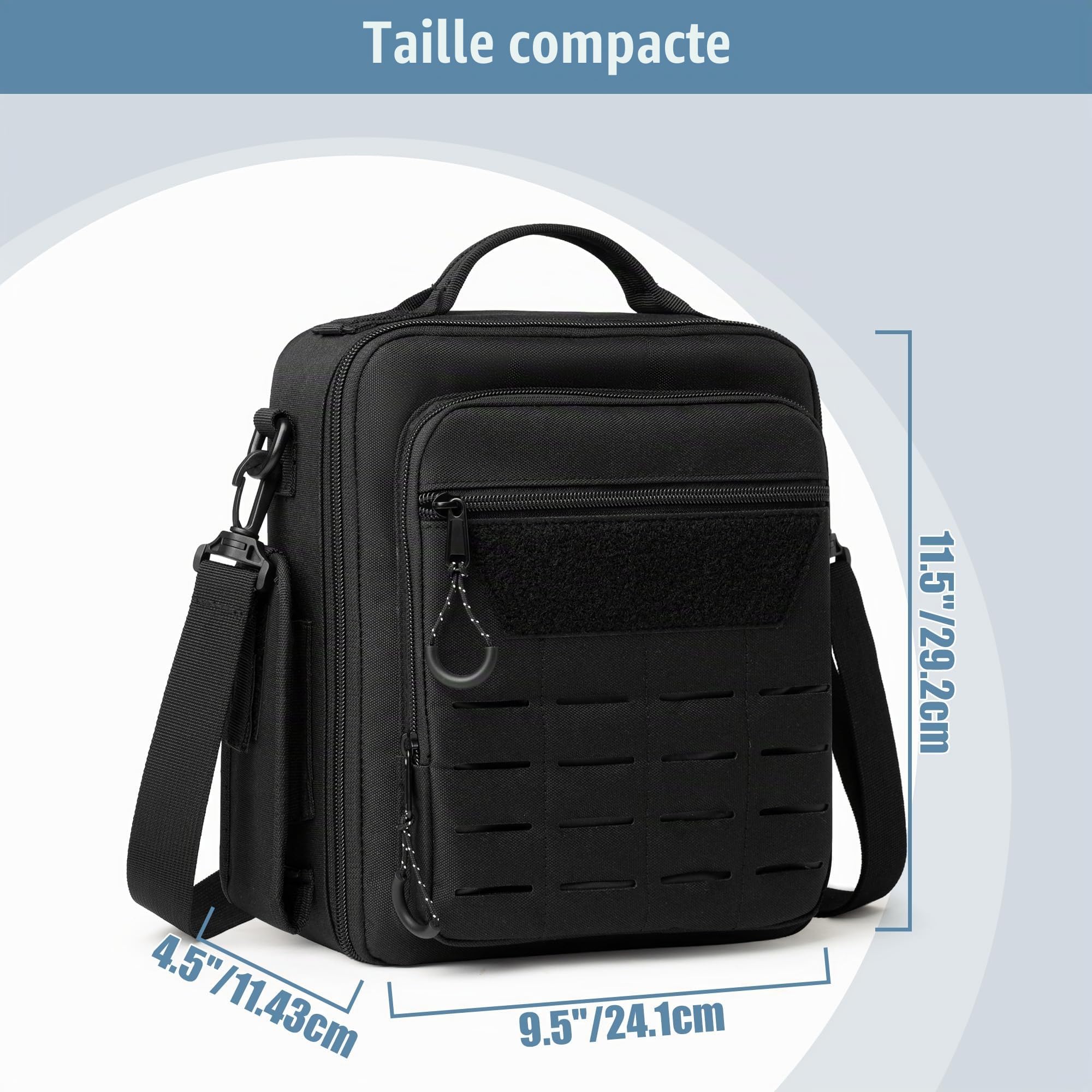 Damero Sac pour Casque de Pilote | Sac de vol avec Poignée Supérieure et Bandoulière Amovible, Sac de Rangement Pratique pour Casque d'Aviation