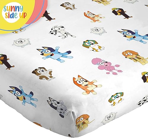 Miniatura 6 de Bluey & Friends - Juego de sábanas tamaño matrimonial, juego de ropa de cama de 4 piezas para niños, incluye funda de almohada, sábanas de