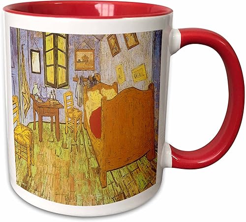 Miniatura 10 de 3dRose mug_128156_2 Van Goghs Bedroom in Arles By Vincent Van Gogh - Taza de cerámica, 15 onzas