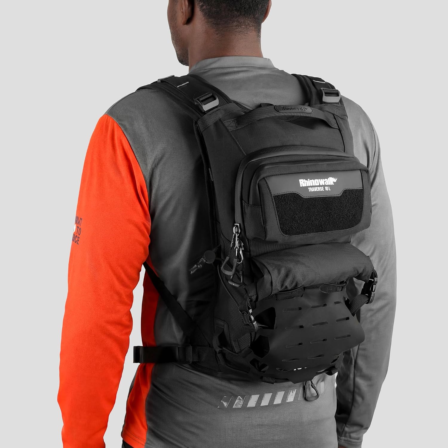Rhinowalk 10L Motorcycle Riding Backpack with Waterproof Roll-Top Storage