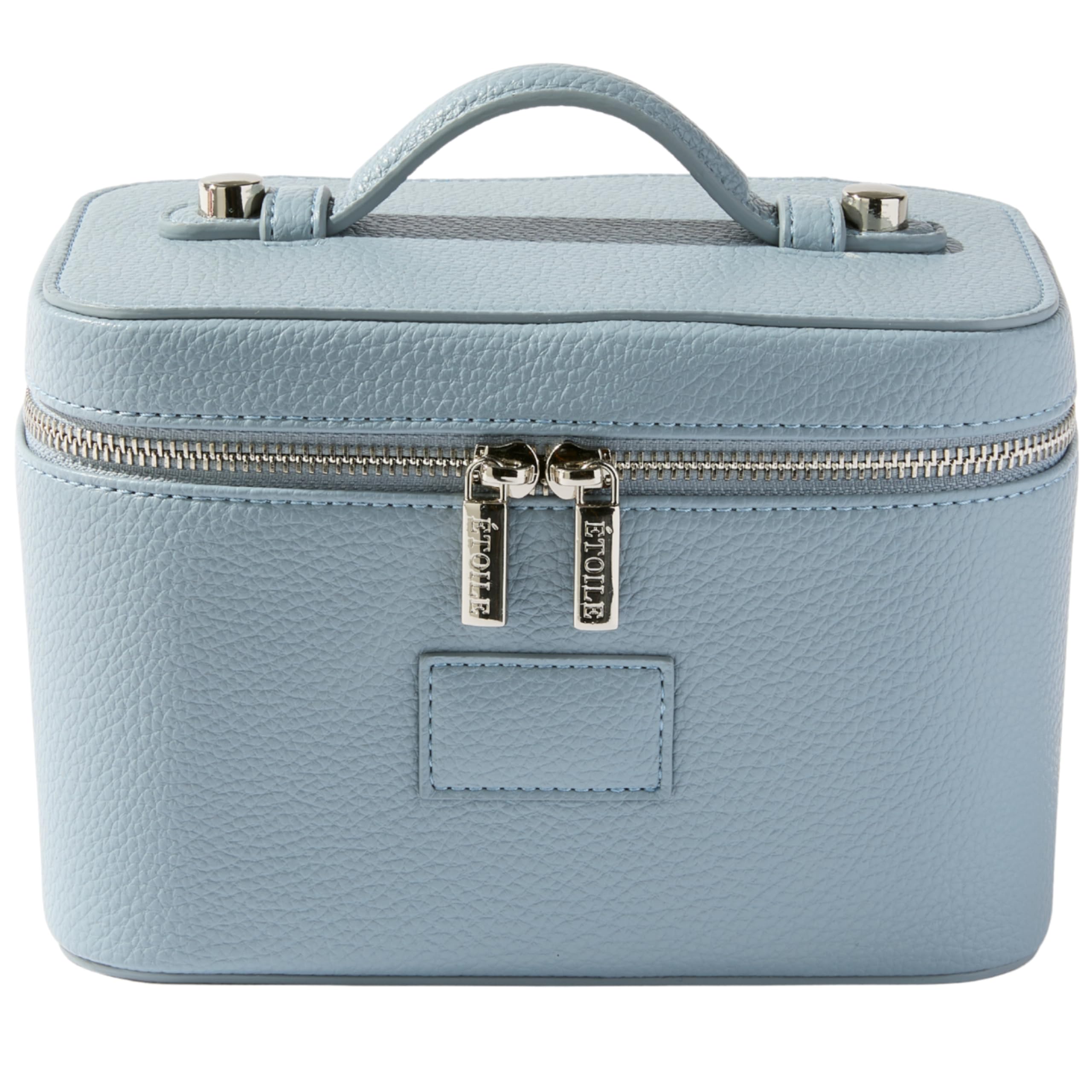ETOILE - Mini Vanity Case Robin Blue - Stylish Travel Makeup Bag Organizer With Removable Dividers