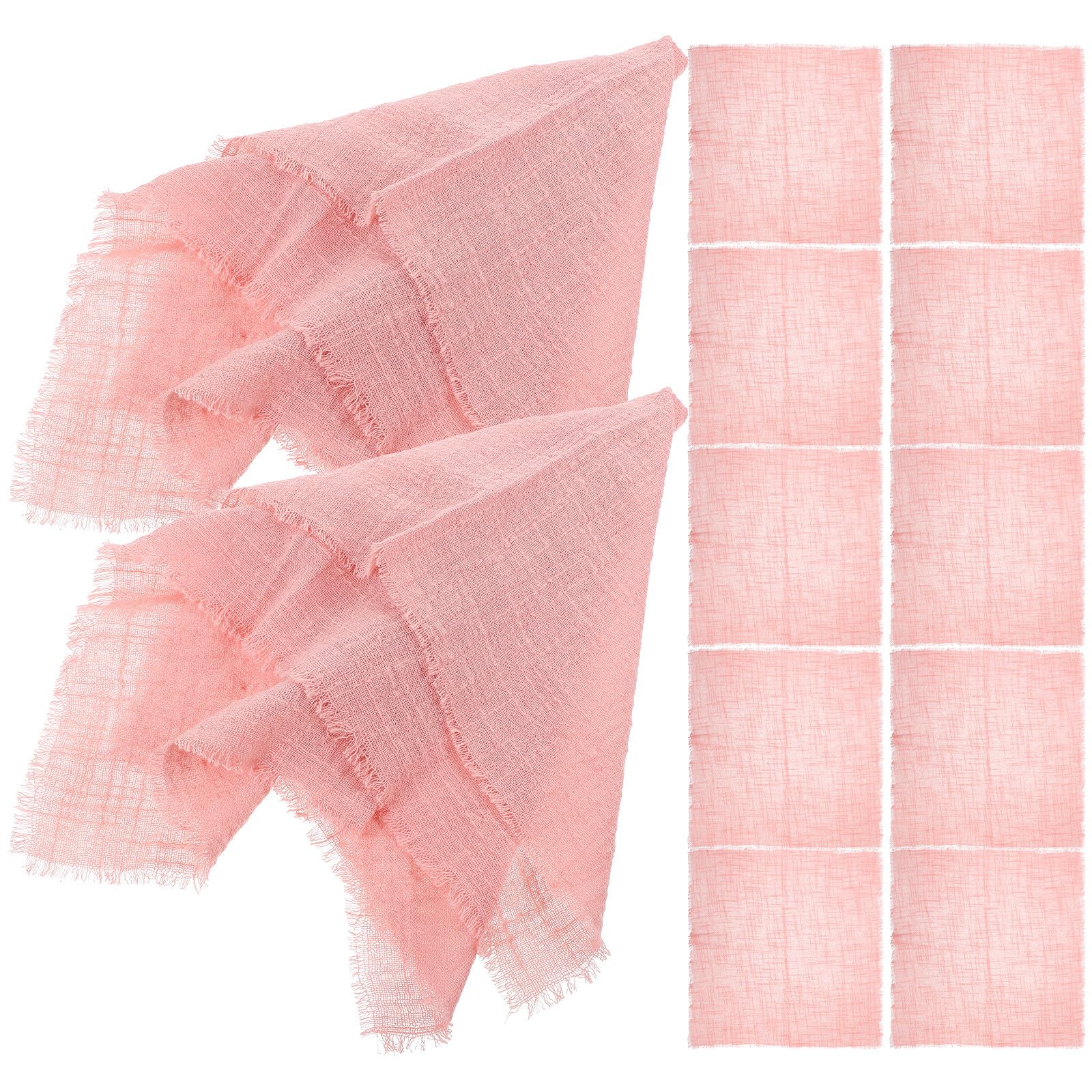 Servilletas de algodón y lino rosa palo para vestir mesas de bodas, cenas y fiestas elegantes