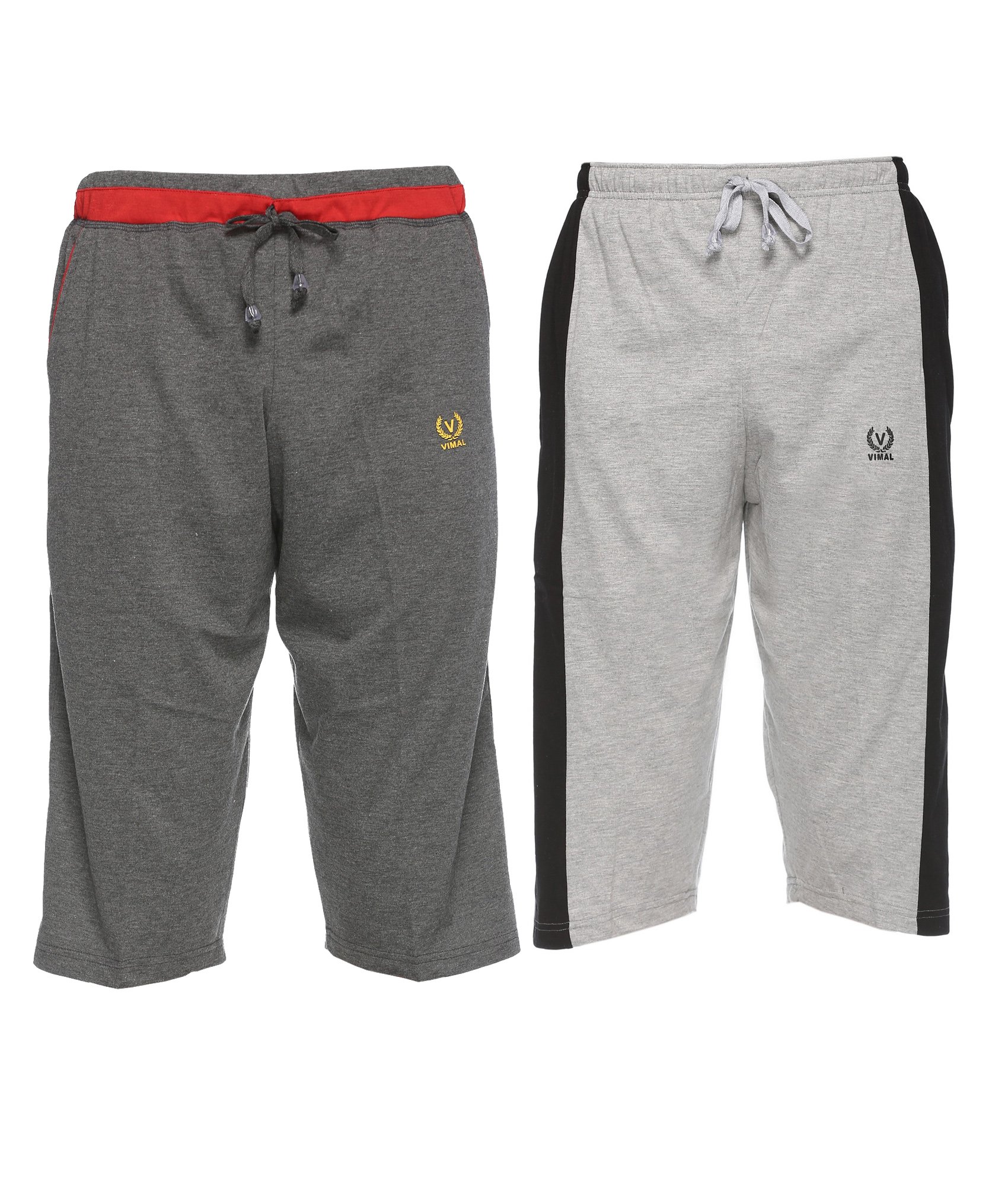 Regular Fit Men Capris Pack of 2-MACK57802-image-13