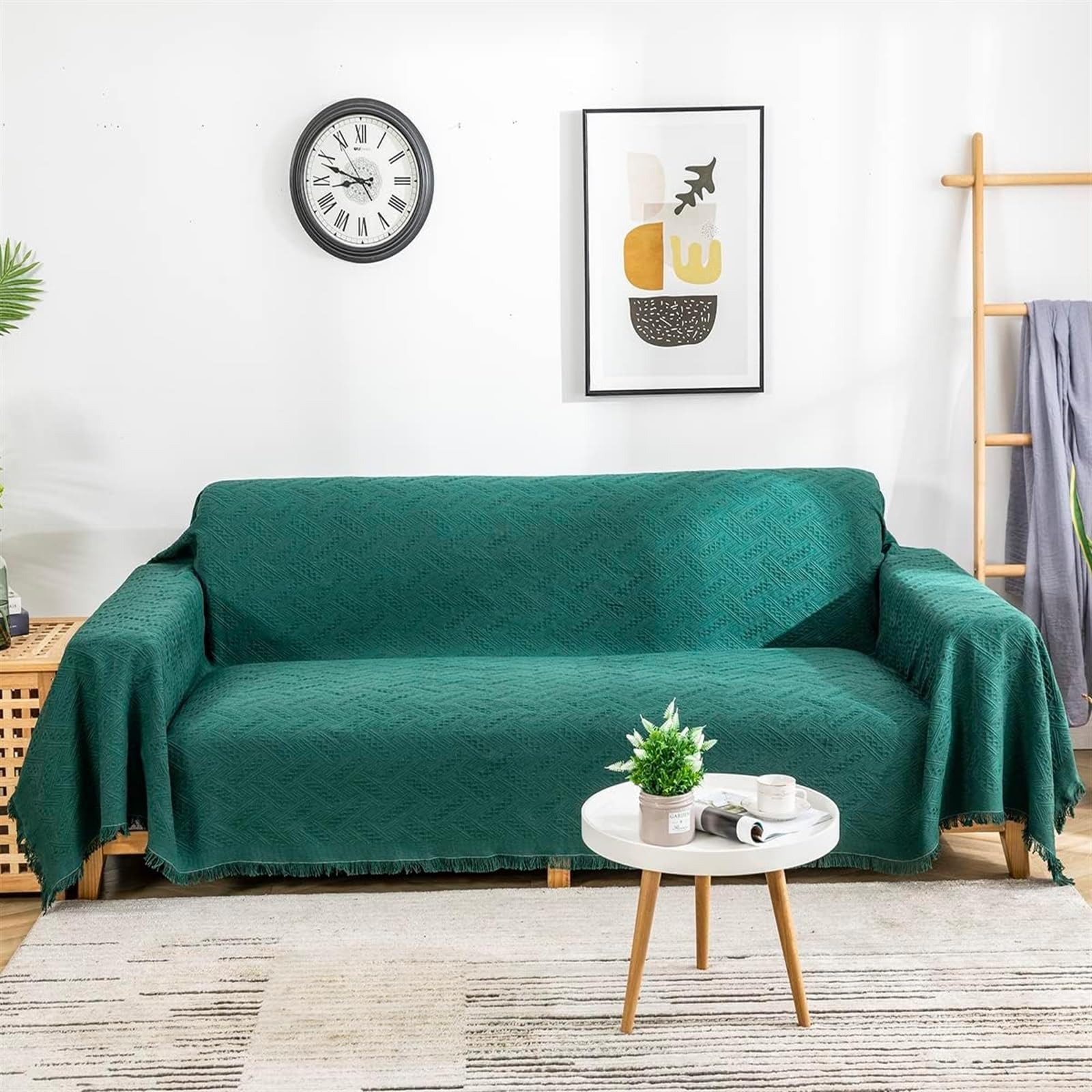 Copridivano antiscivolo, impermeabile, per proteggere i mobili, lavabile, morbido e spesso, di grandi dimensioni (228,6 x 248,9 cm), ideale per decorare la casa e proprietari di animali domestici