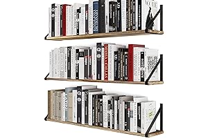 Wallniture Bora 36 Inch Large Floating Shelves for Wall Storage