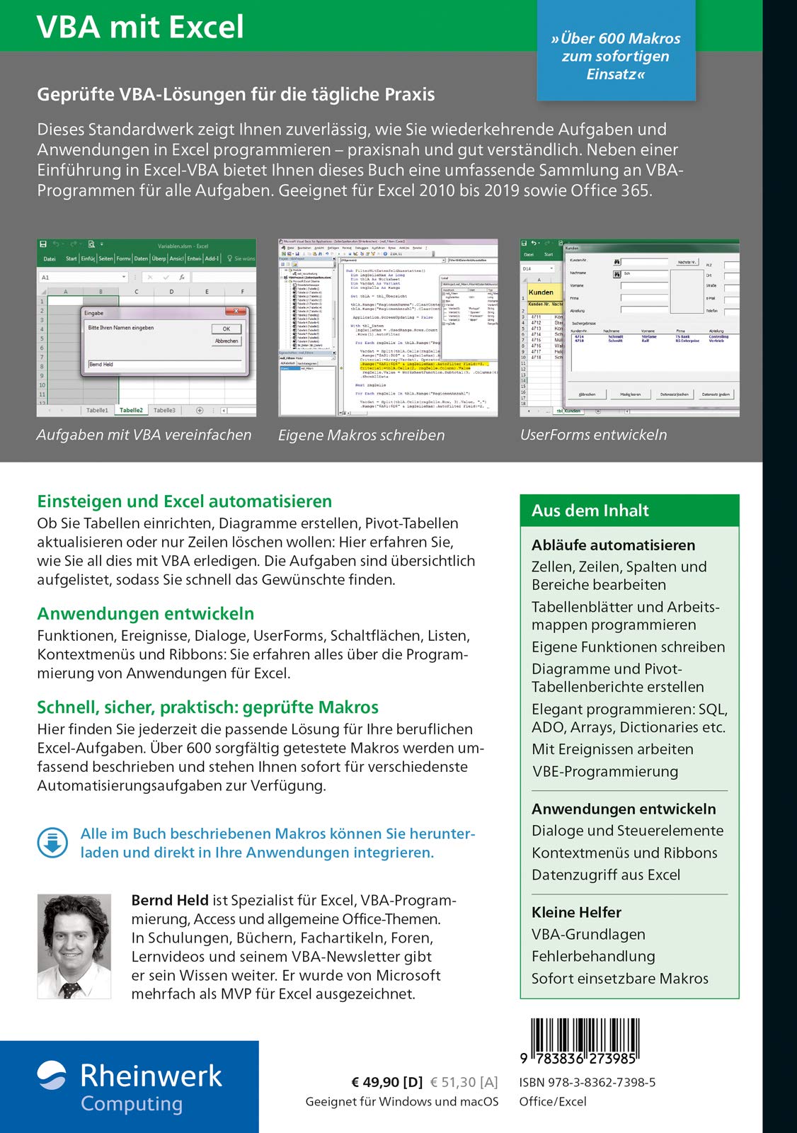 VBA mit Excel: Das umfassende Handbuch für Einsteiger und fortgeschrittene Anwender