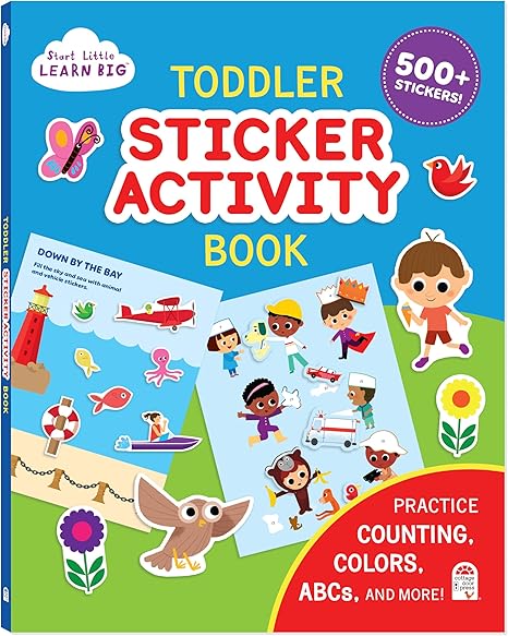 Amazon.com: Toddler Sticker Activity Book Includes 500+ Stickers ...