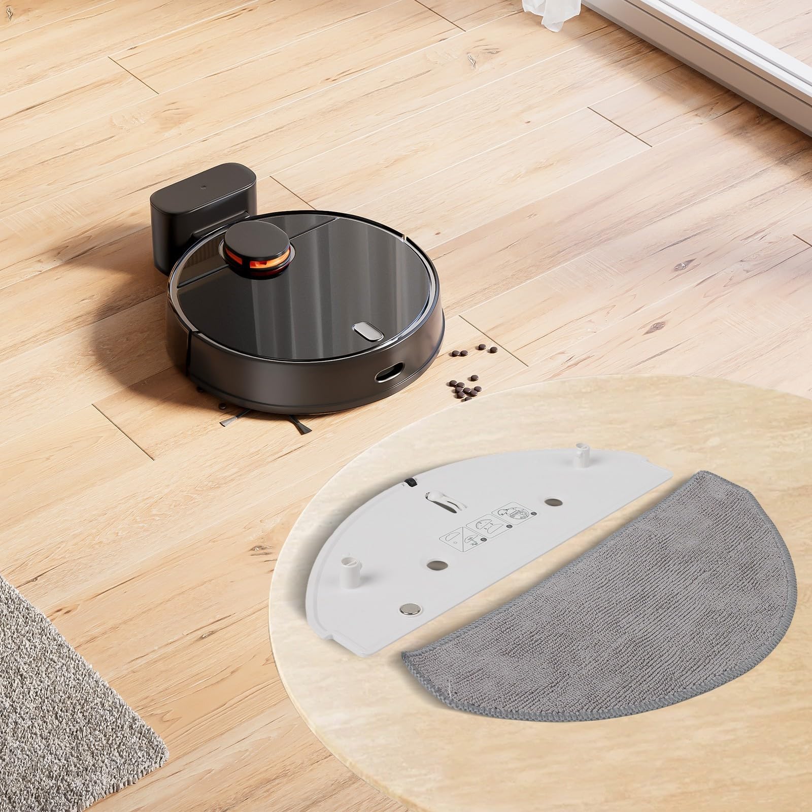 Kit Supporto Mocio E Panni Per Roomba Combo Essential – Compatibile Con RVG-Y1, Y0112, Y0140, Y0110