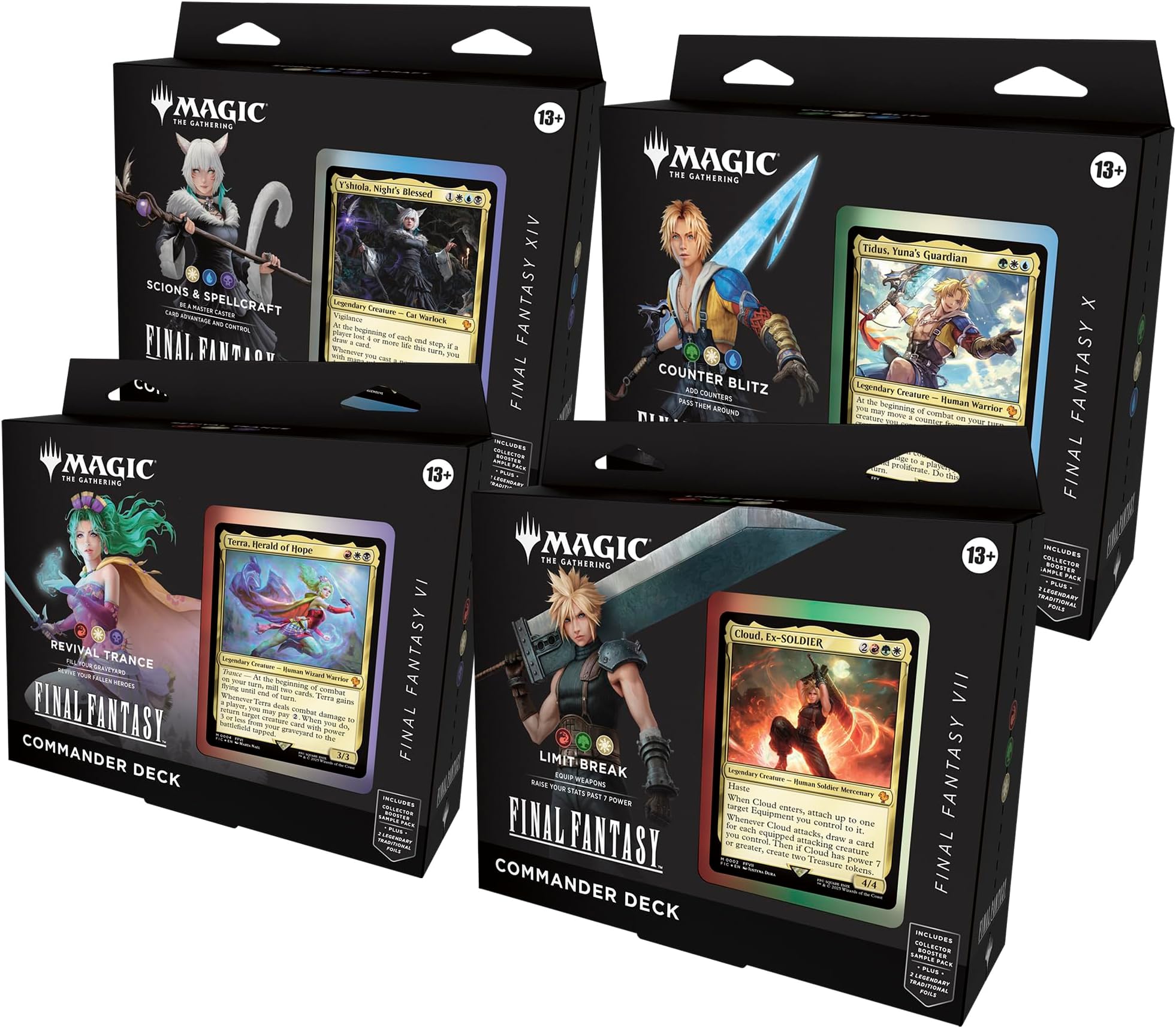 Magic: The Gathering Final Fantasy Commander Deck Bundle (All 4 Sets)