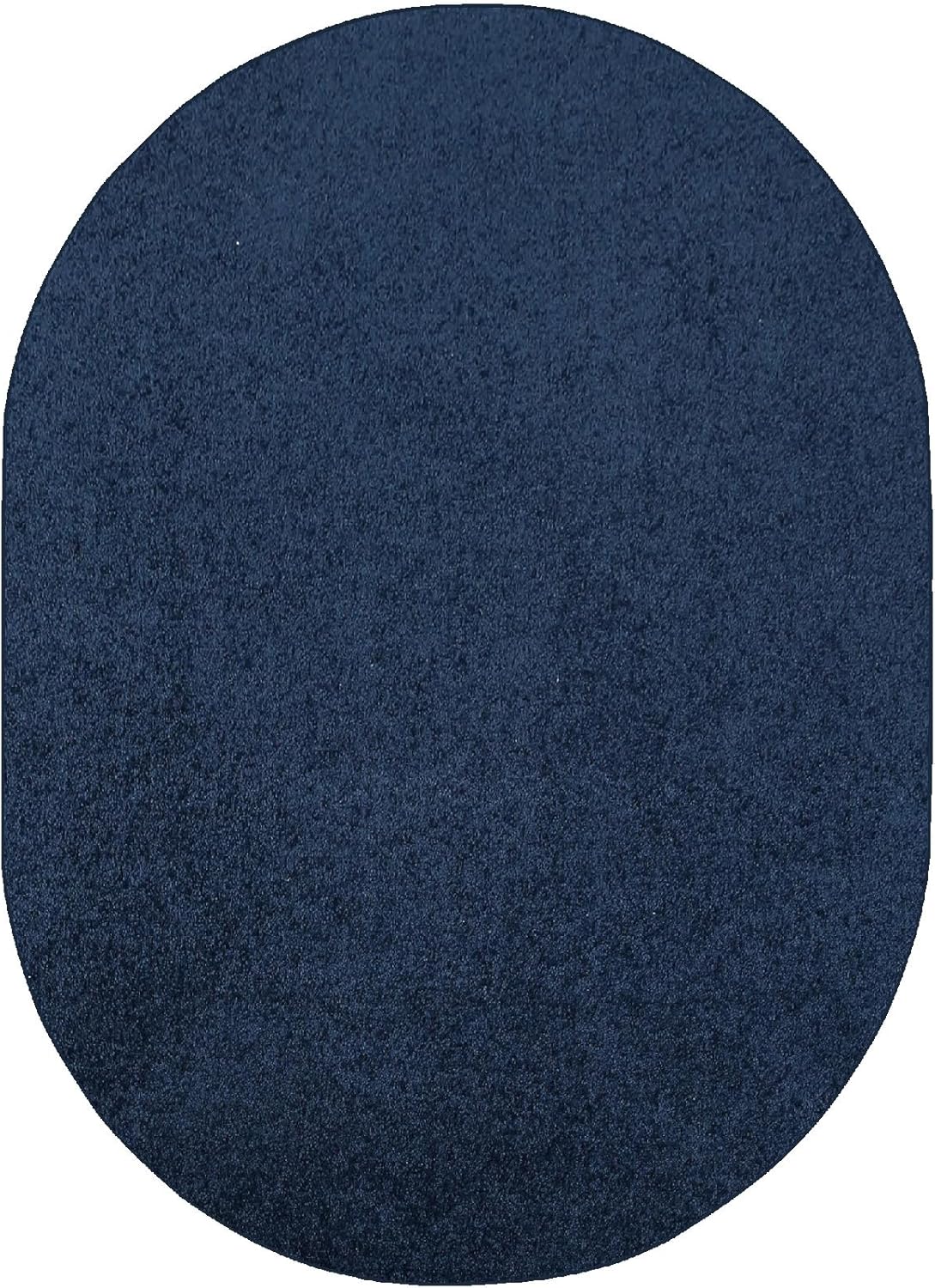 Furnish my Place Modern Indoor/Outdoor Commercial Solid Color Rug - Navy, 3' x 4' Oval, Pet and Kids Friendly Rug. Made in USA, Area Rugs Great for Kids, Pets, Event, Wedding