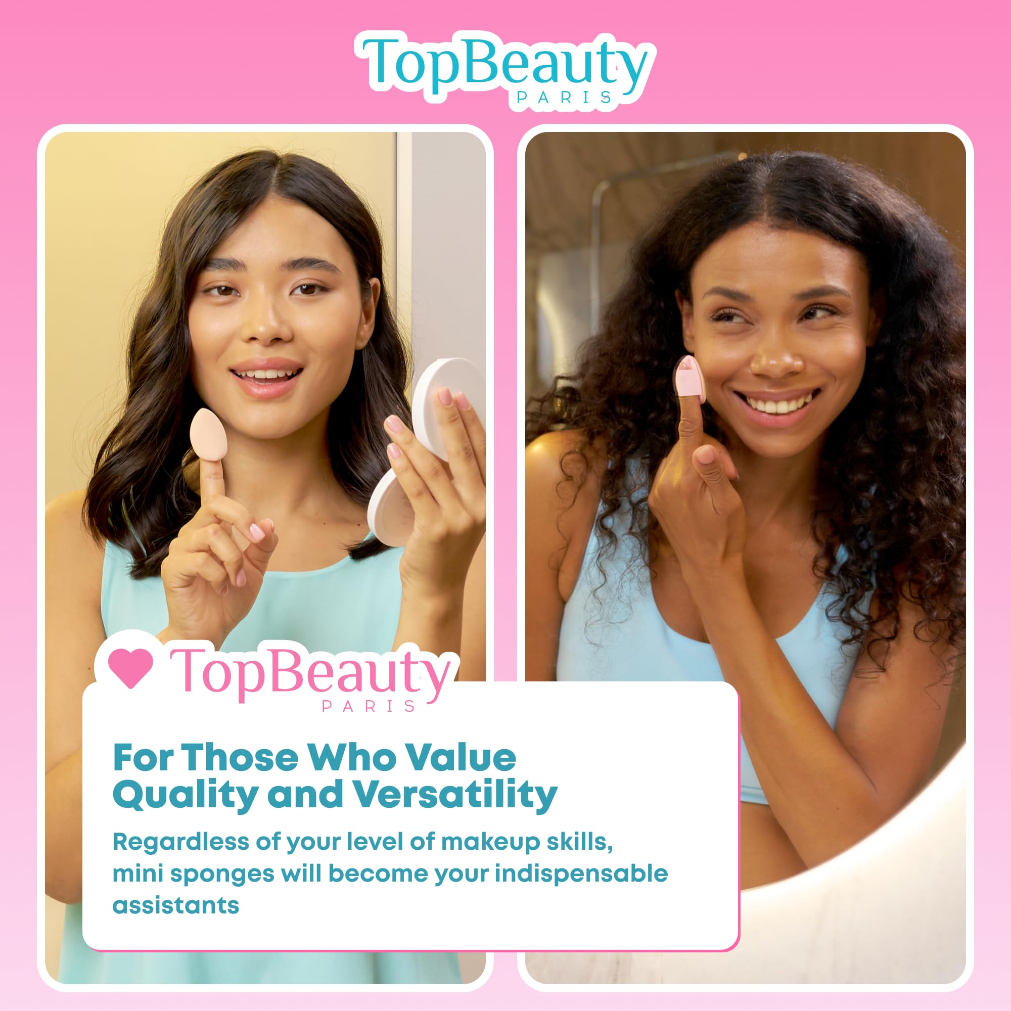 Topbeauty Esponja cosmética Paris - 4 piezas