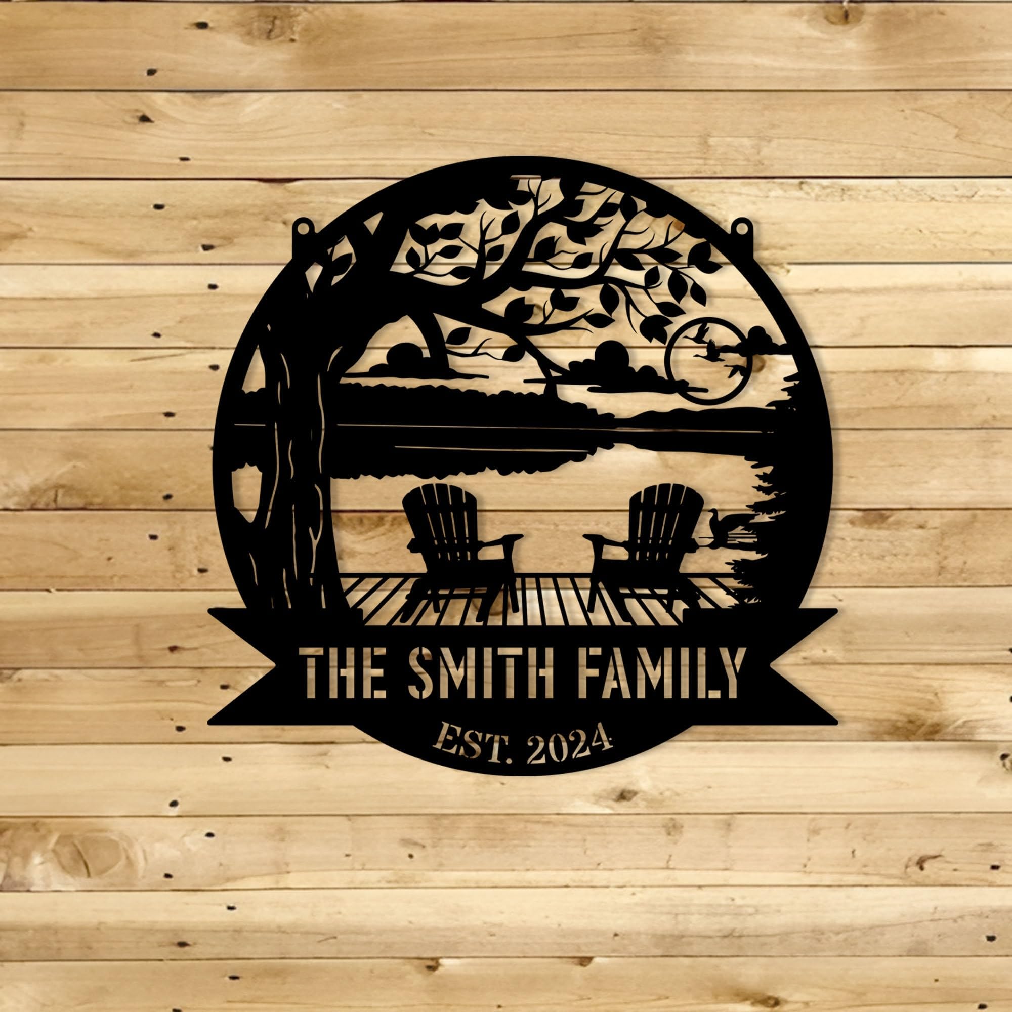 Rustic Metal Name Signs