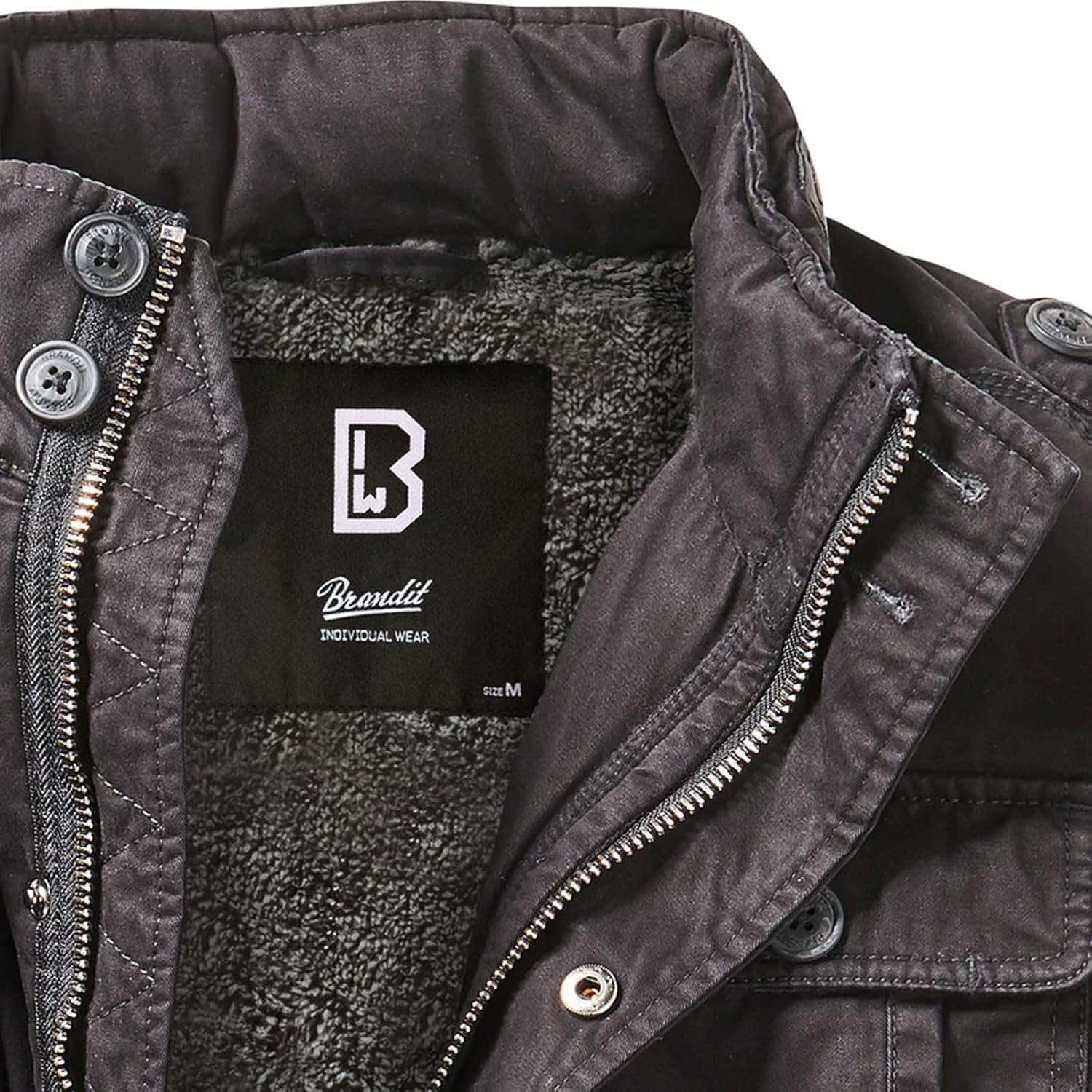 Brandit Men Sherpa-lined Cold-weather Casual Outdoor Classic Field Jacket - Image 3