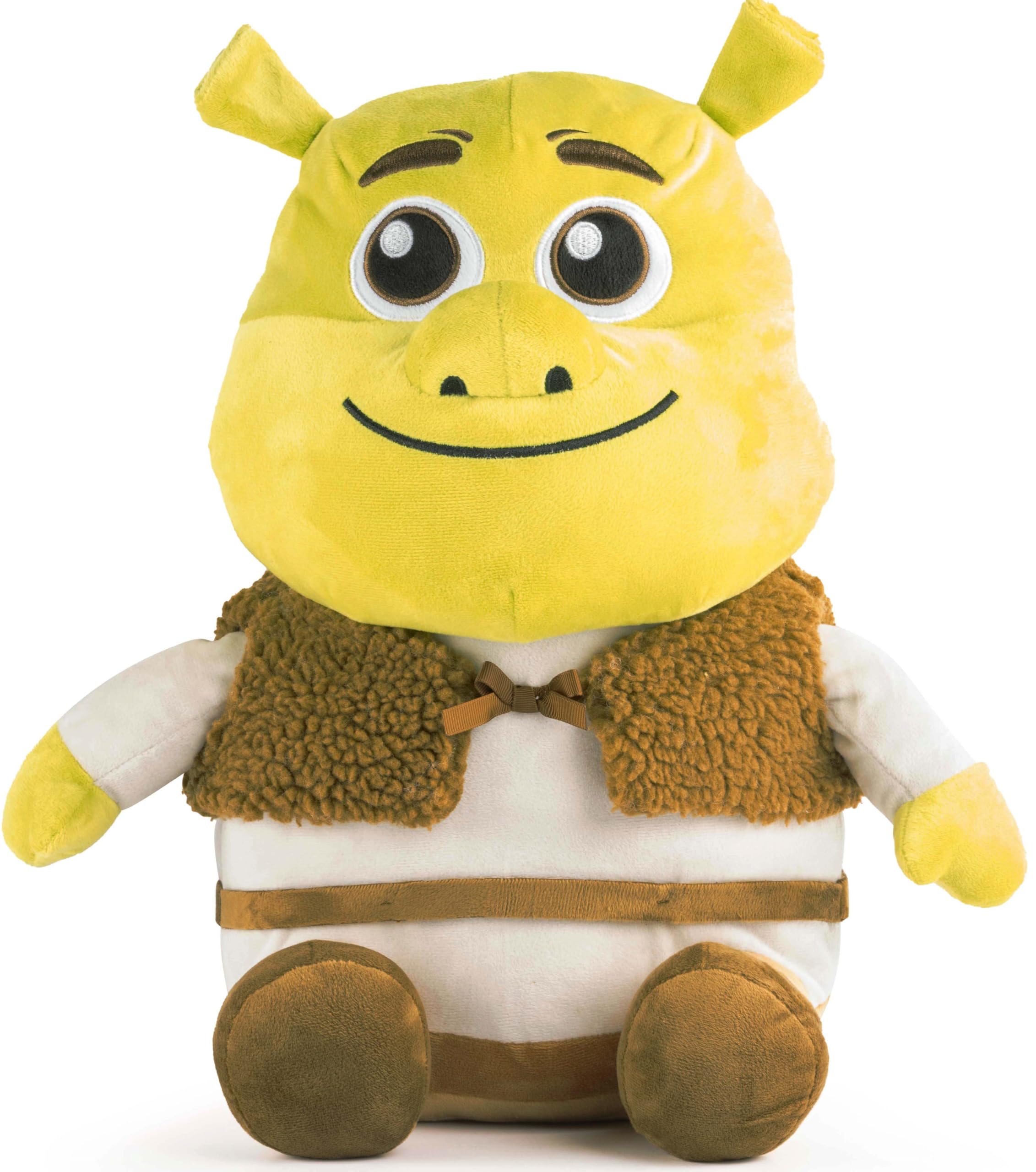 shrek plush pillow buddy - super soft character pillow - polyester microfiber, 16 inches