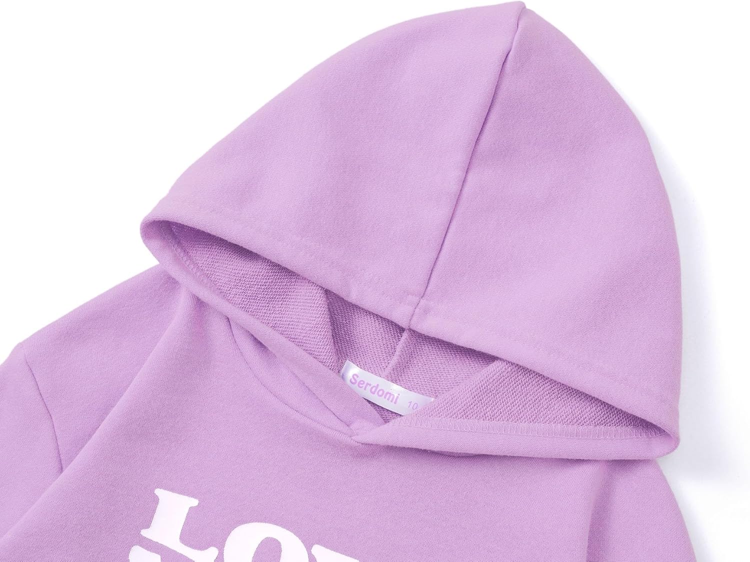 Hoodie Sweatshirts for Girls - Soft Long Sleeves Pullover Shirt Stylish Smiling Face Size 6-18 - Image 3