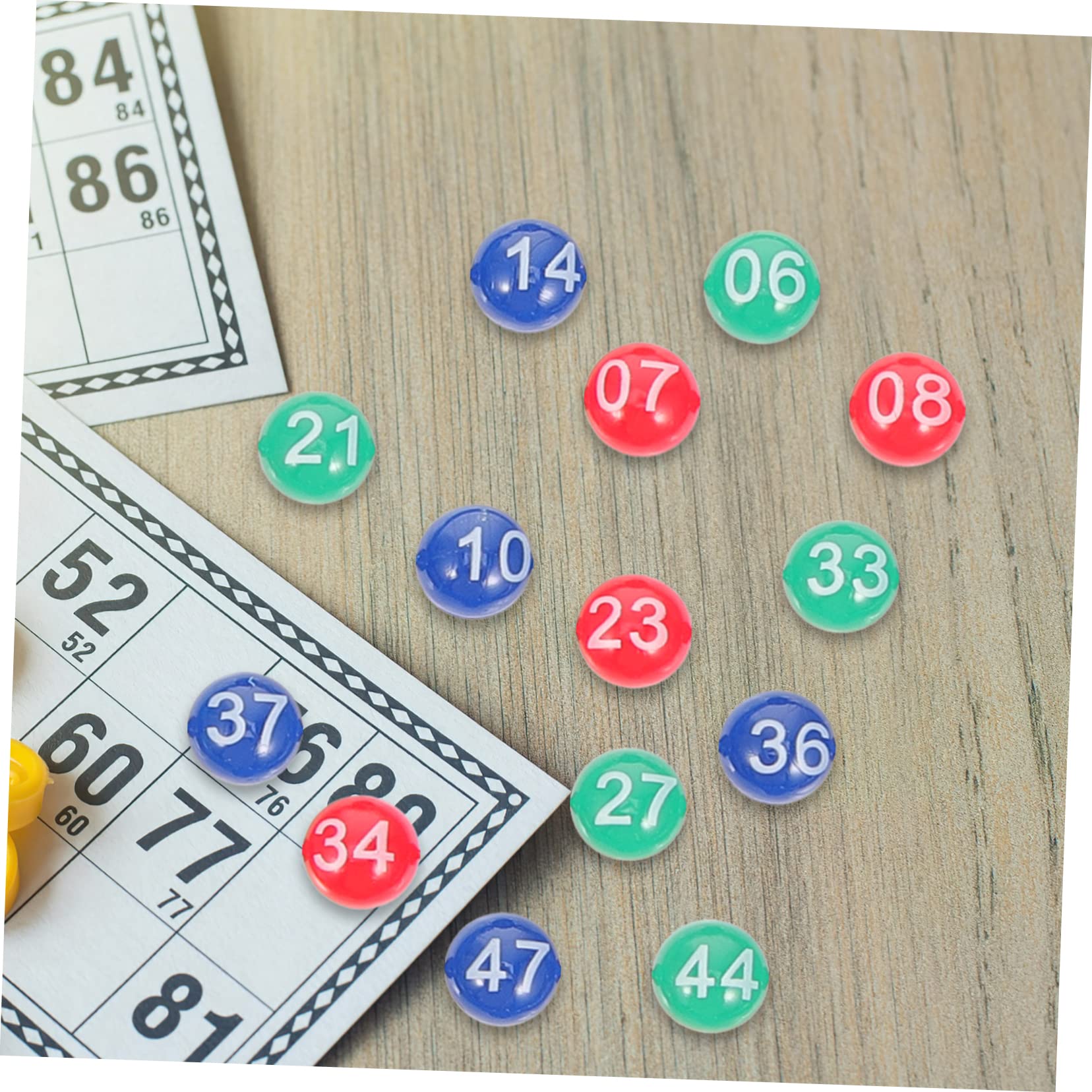 Gogogmee Pcs Bingo Balls Game Balls Party Activity Props Small for Entertainment Bright Numbers Portable for Parties