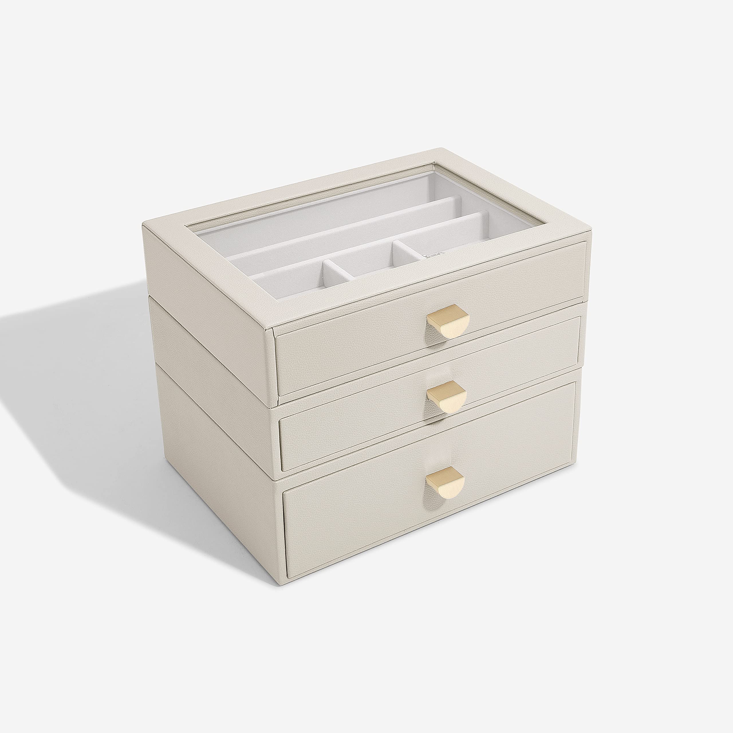 Stackers Oatmeal Classic Jewellery Box – Set di 3 pezzi (con drawer)